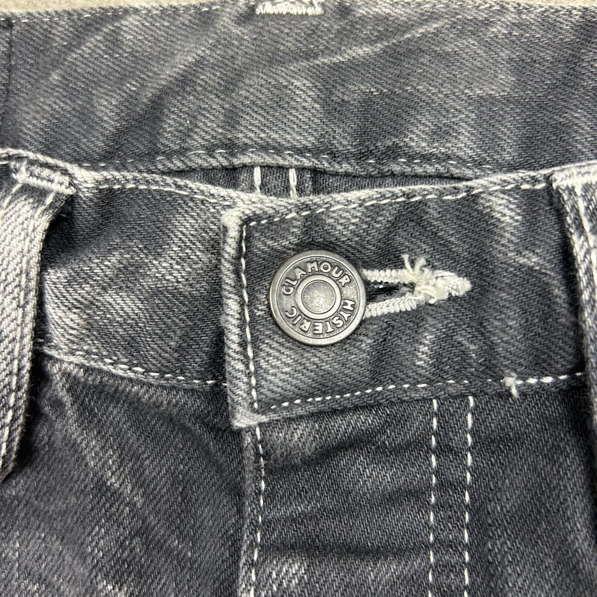 Hysteric Glamour hysteric glamour acid wash superblack jeans Size 28" / US 6 / IT 42 - 7 Thumbnail
