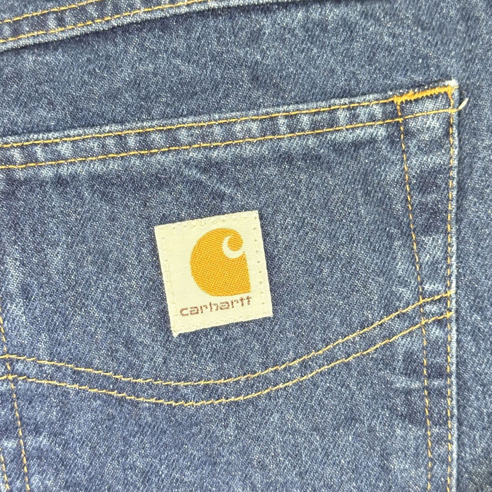 Carhartt Carhartt Jeans Mens 40x30 Blue Relaxed Fit Denim Workwear 5 Pocket Zip Fly Size US 40 / EU 56 - 7 Thumbnail