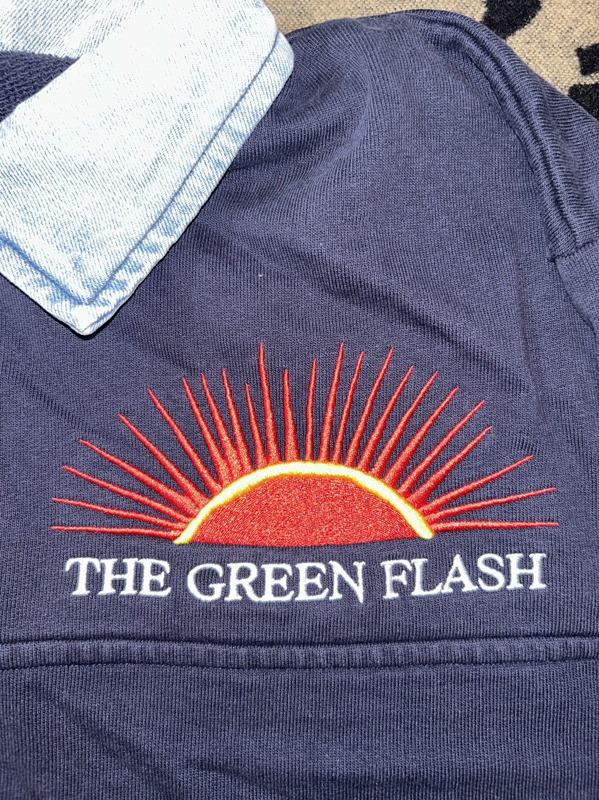 Cactus Plant Flea Market 2019 Cactus Plant Flea Market Green Flash Denim Half Zip Size US XL / EU 56 / 4 - 5 Thumbnail