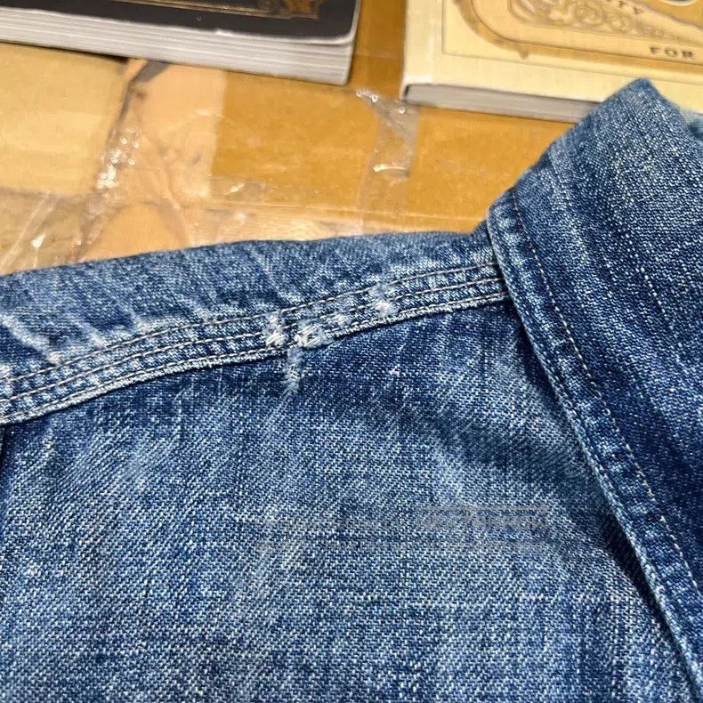 RRL Ralph Lauren RRL Ralph Lauren Washed and Destroyed Vintage Work Shirt Size US M / EU 48-50 / 2 - 8 Thumbnail