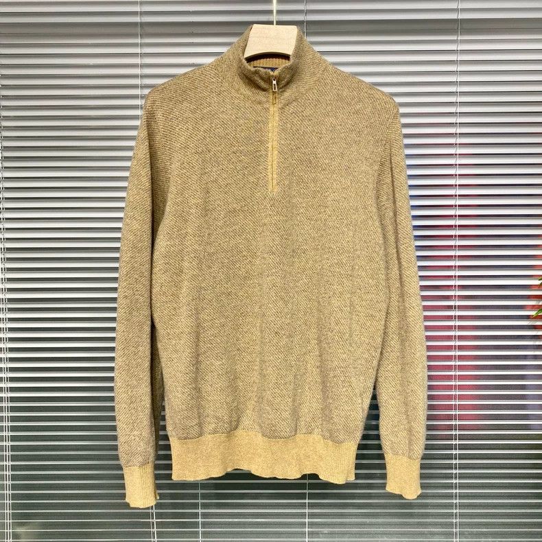 Loro Piana LORO PIANA Sheep fleece sweater, stand collar jacket with Size XL / US 12-14 / IT 48-50 - 1 Thumbnail
