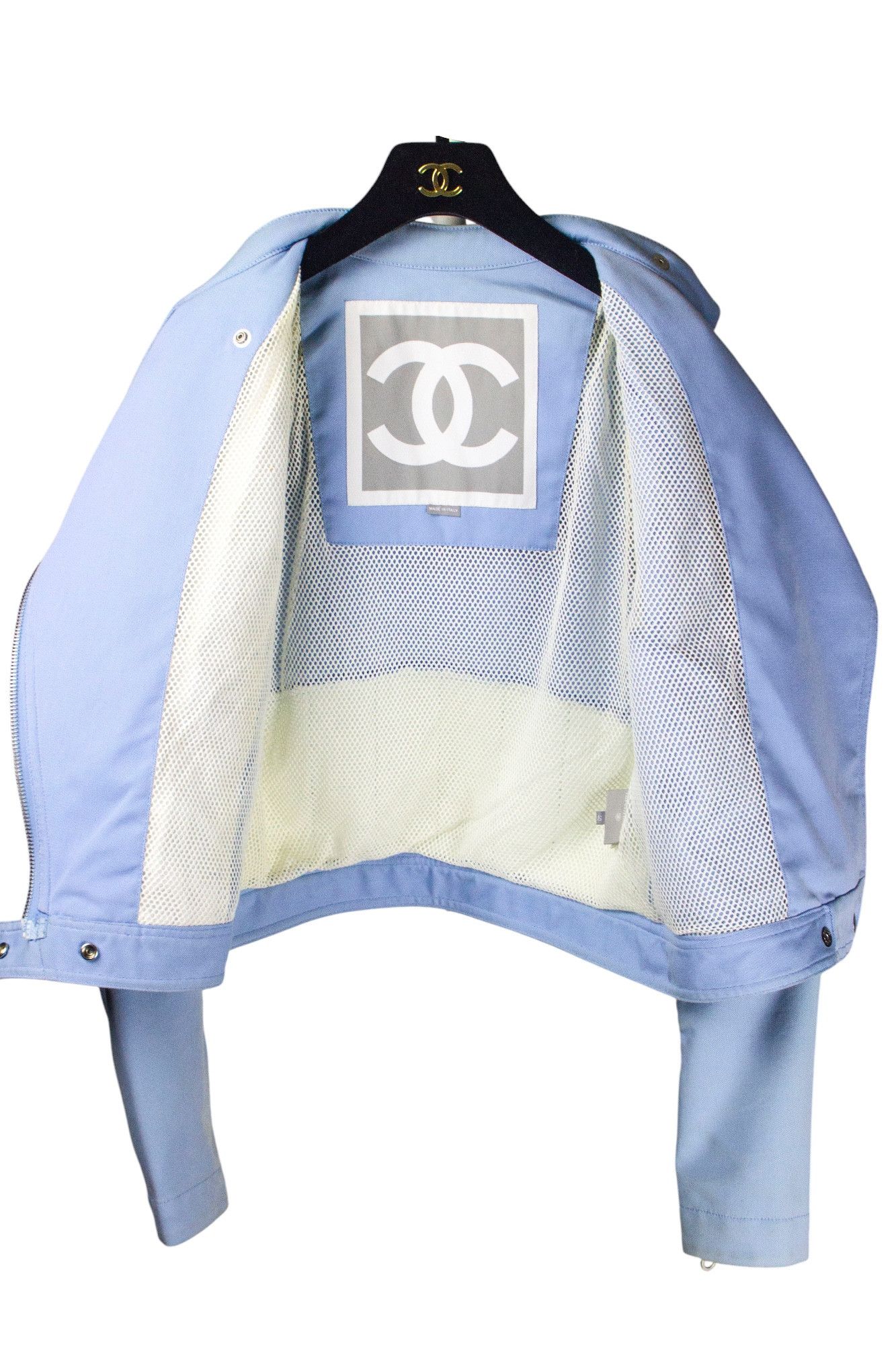 Chanel S/S 2002 ASTRO BIKER CROPPED JAKCET Size M / US 6-8 / IT 42-44 - 4 Thumbnail