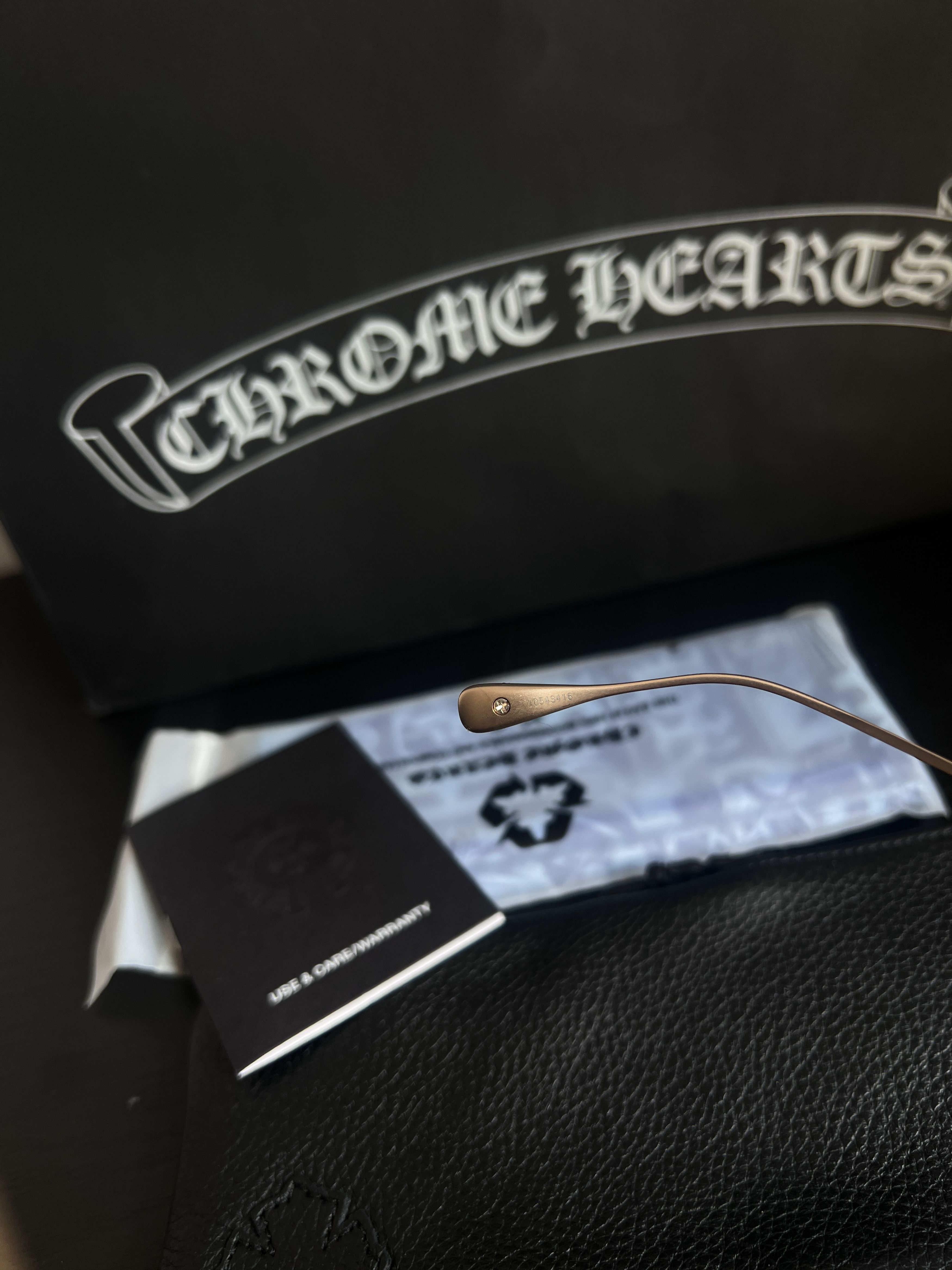 Chrome Hearts Chrome Hearts THICK GOLD PLATED GLASSES Size ONE SIZE - 9 Thumbnail