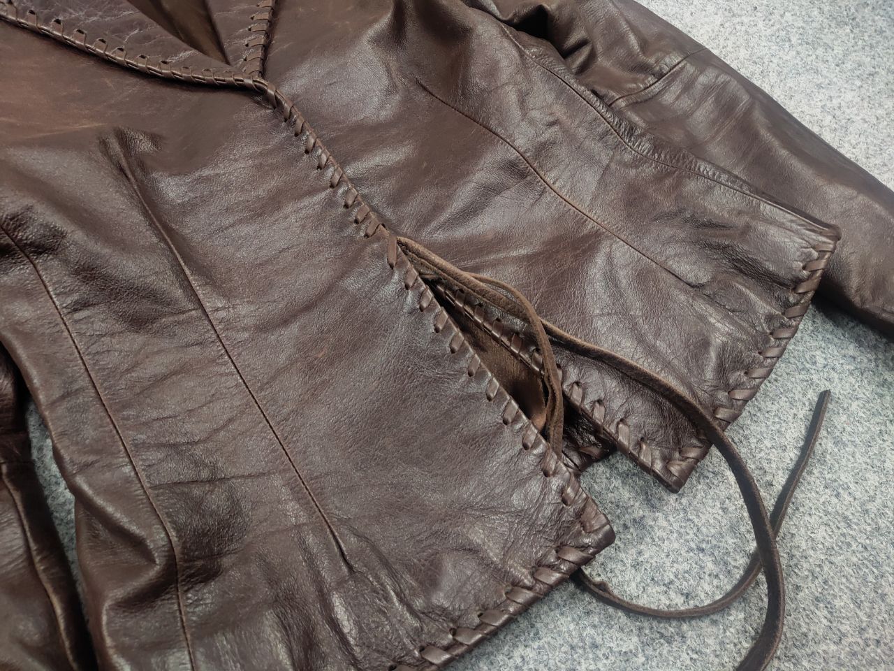 Chevignon Chevignon Vintage 90's Leather western cowboy Style Jacket Size M / US 6-8 / IT 42-44 - 8 Thumbnail