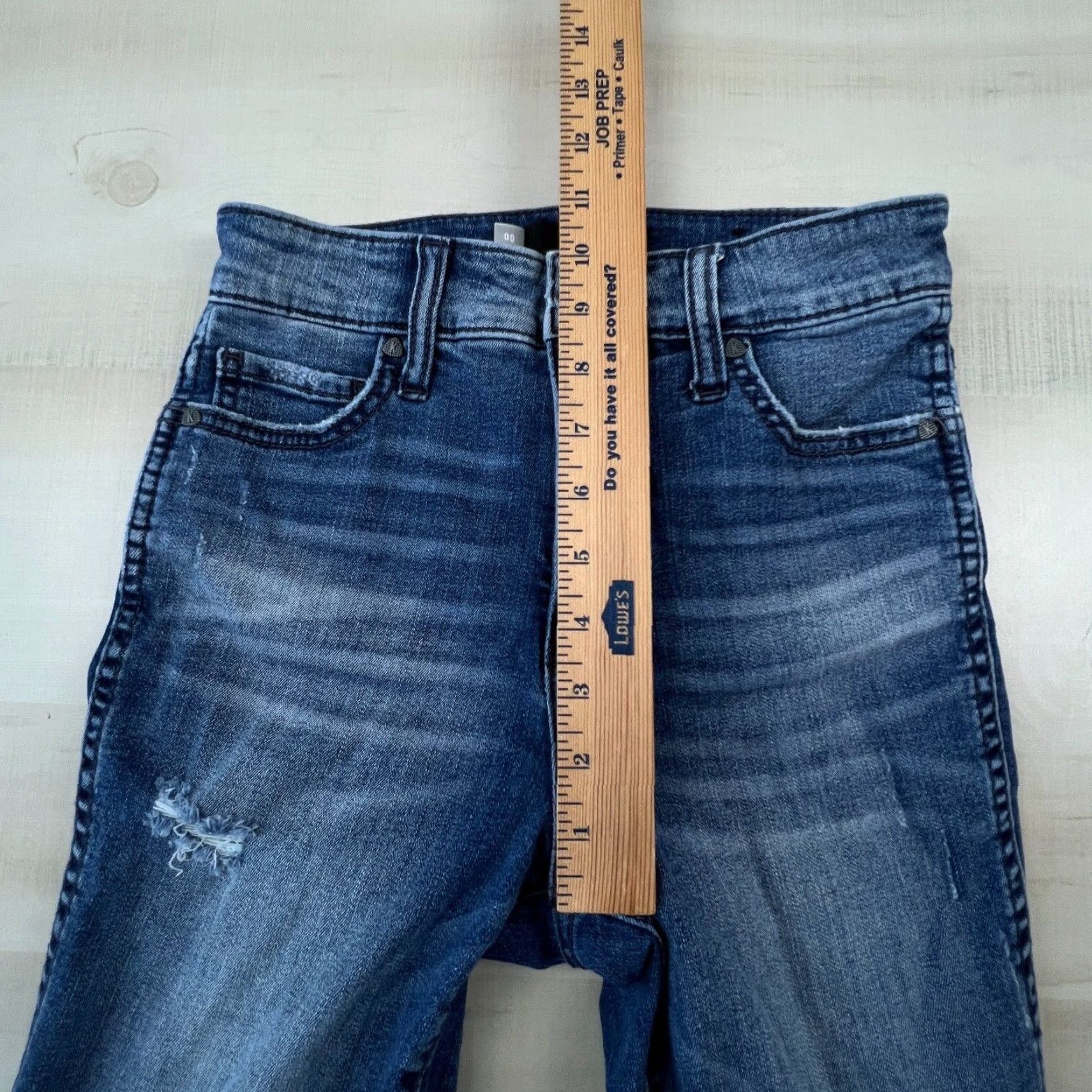 Vintage Kut From The Kloth Distressed Blue Skinny Jeans 00 Womens Size 24" / US 00 / IT 34 - 6 Thumbnail