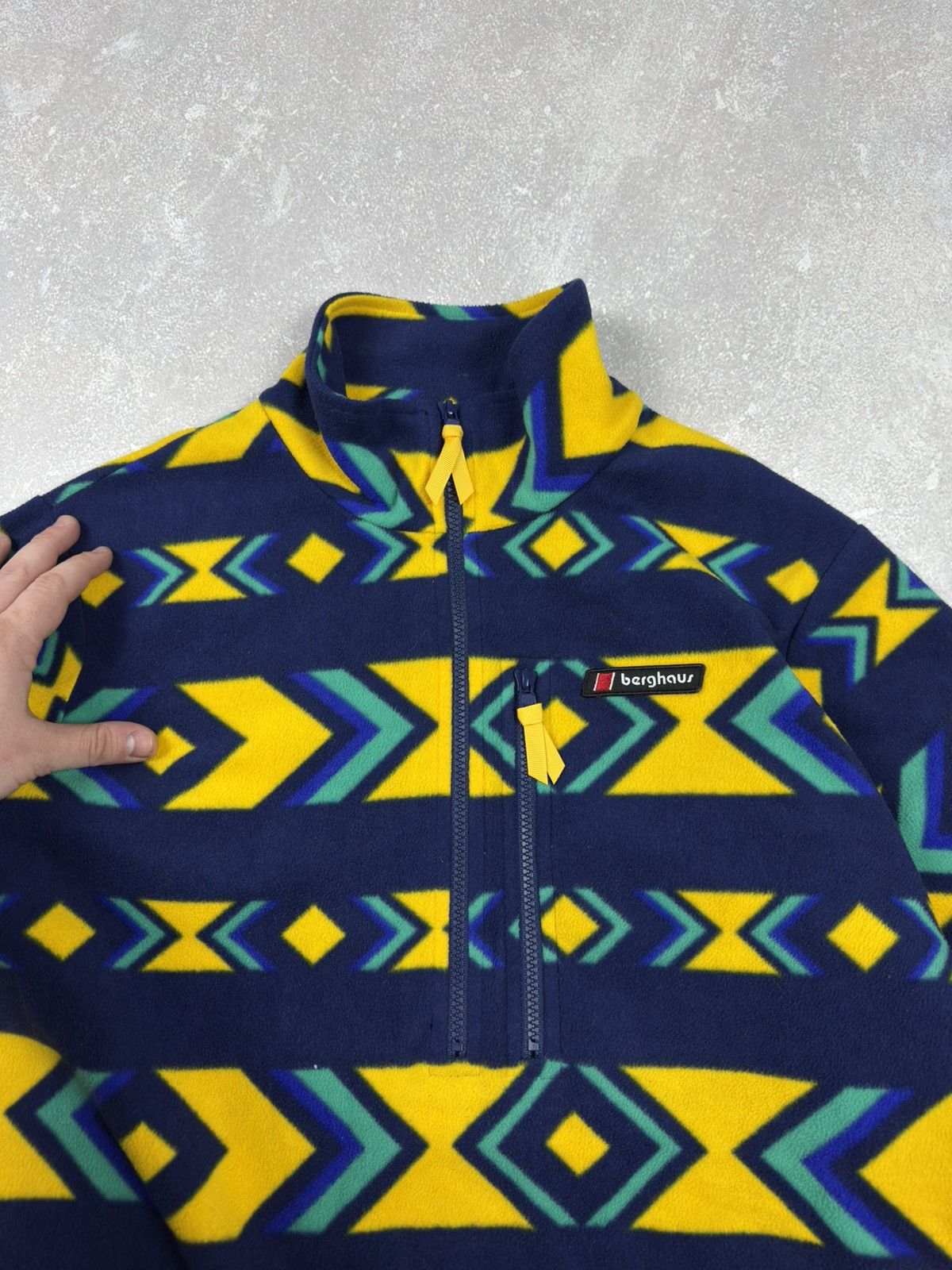 Berghaus Berghaus Prism Print Trango Half Fleece 1/4 Zip Outdoor Size US XL / EU 56 / 4 - 6 Thumbnail