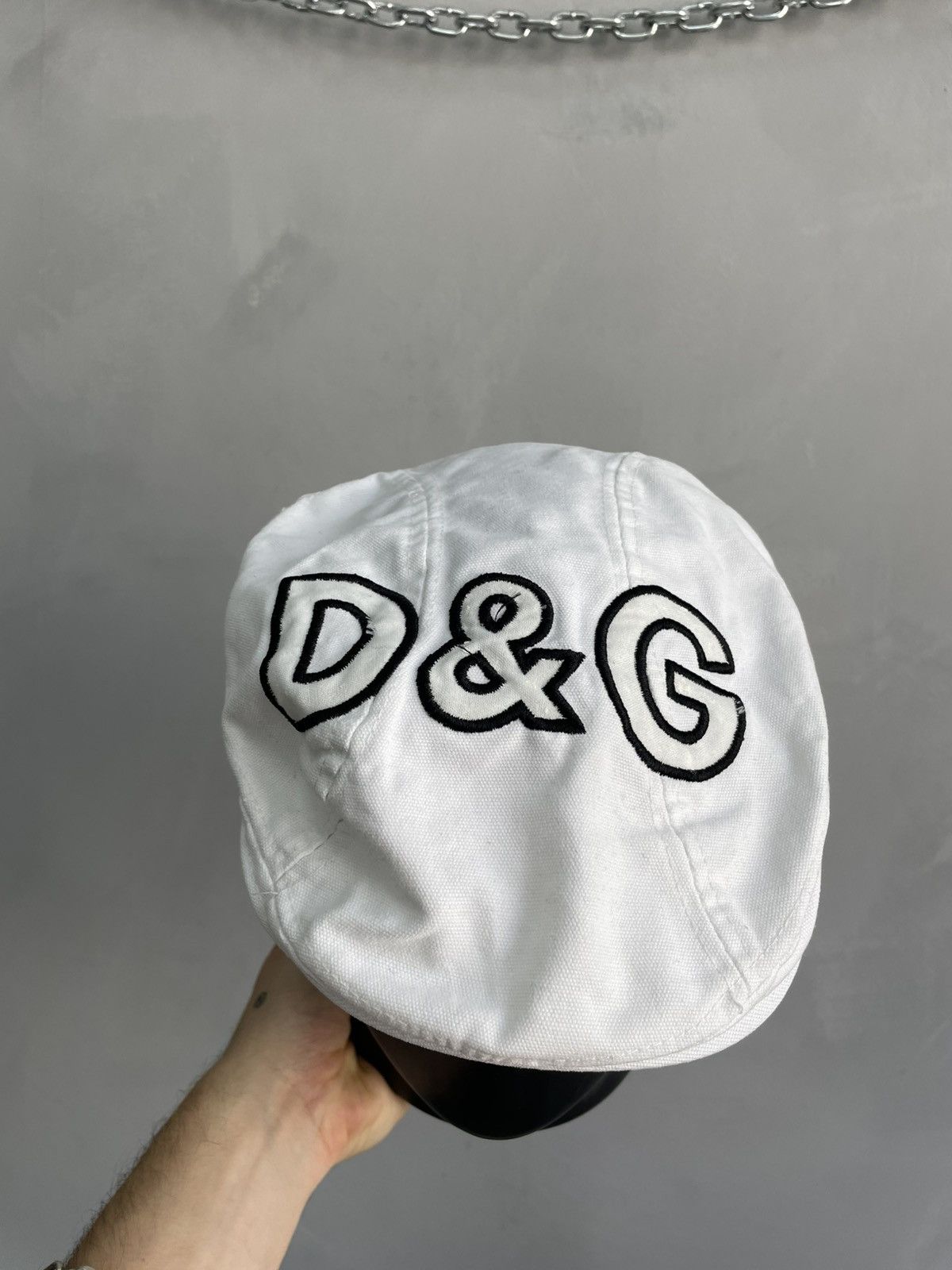 Dolce & Gabbana Rare beret hat cap Dolce gabbana big logo Size ONE SIZE - 8 Thumbnail