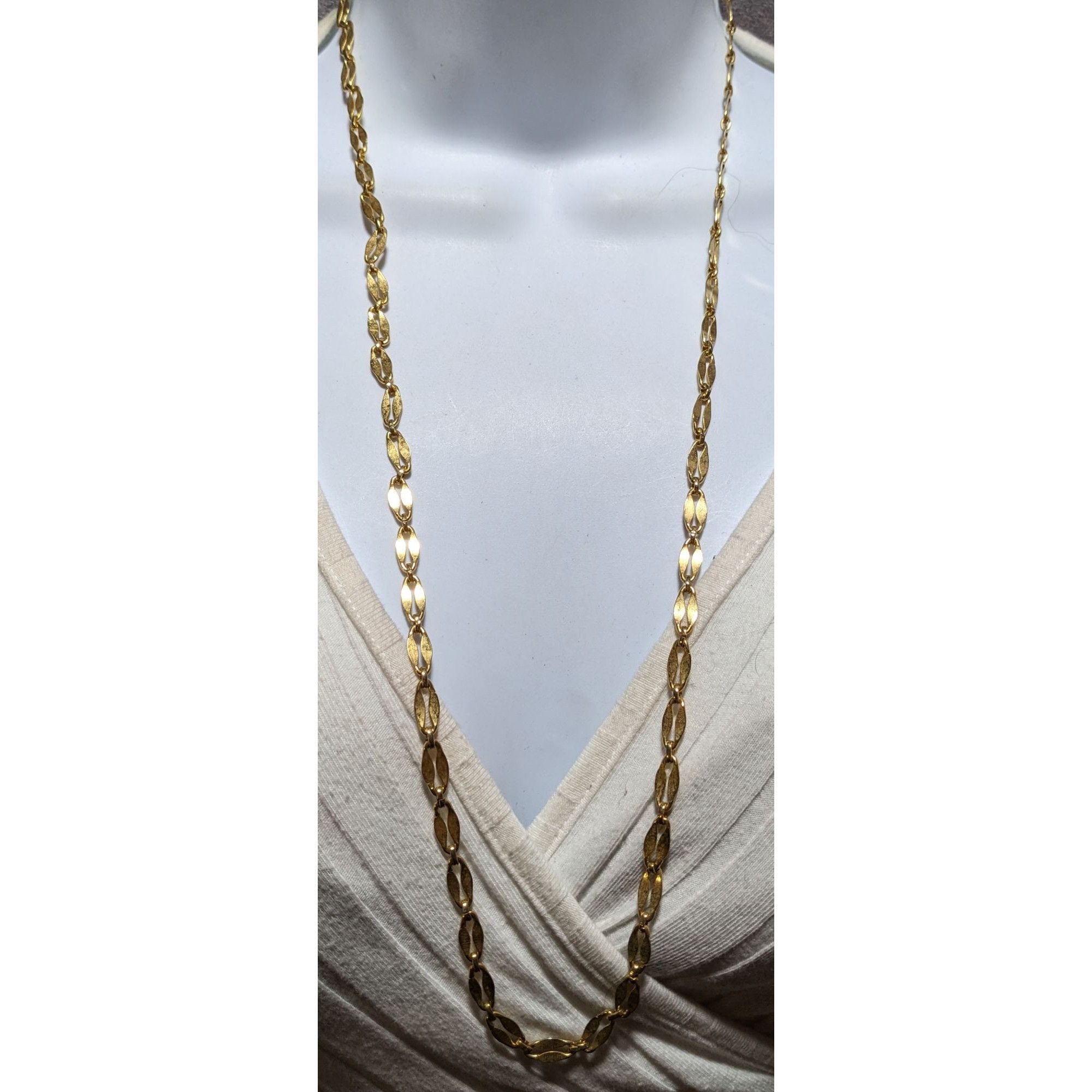 Other Vintage Gold Oval Link Chain Necklace Size ONE SIZE - 7 Thumbnail