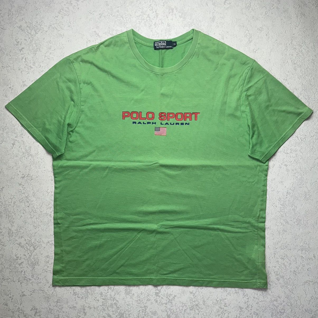 Polo Ralph Lauren 90s Polo Sport Vintage T Shirt Size US XL / EU 56 / 4 - 1 Thumbnail