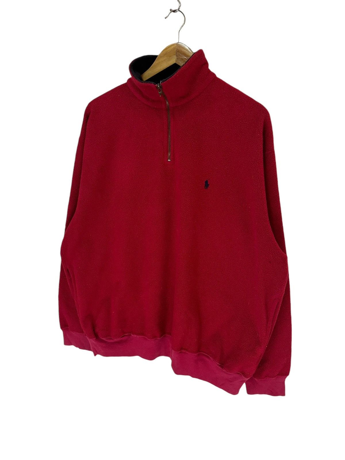 Polo Ralph Lauren vintage polo ralph lauren fleece sweatshirt half zip Size US L / EU 52-54 / 3 - 2 Thumbnail