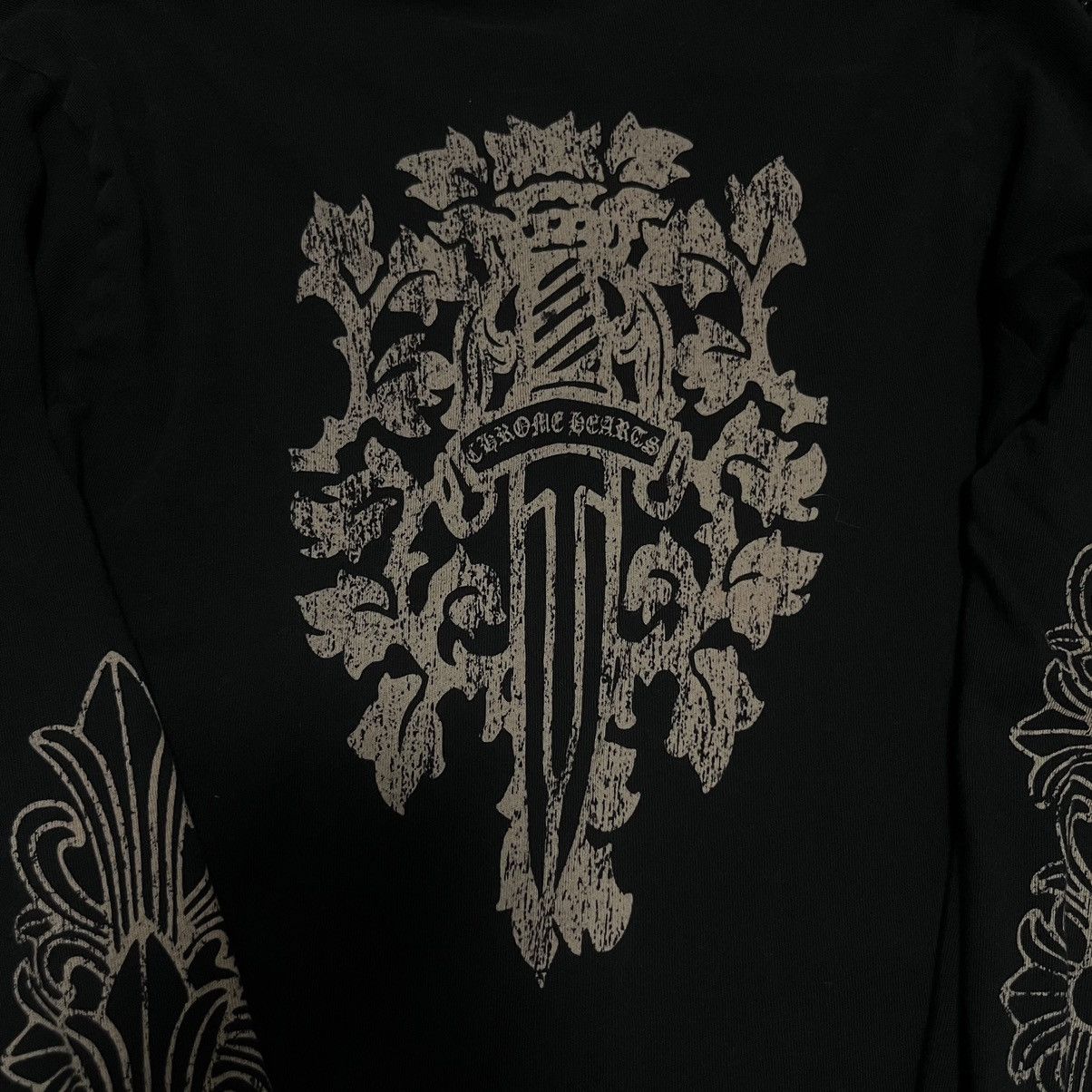 Vintage Chrome Hearts Floral Dagger Logo Long sleeve Shirt