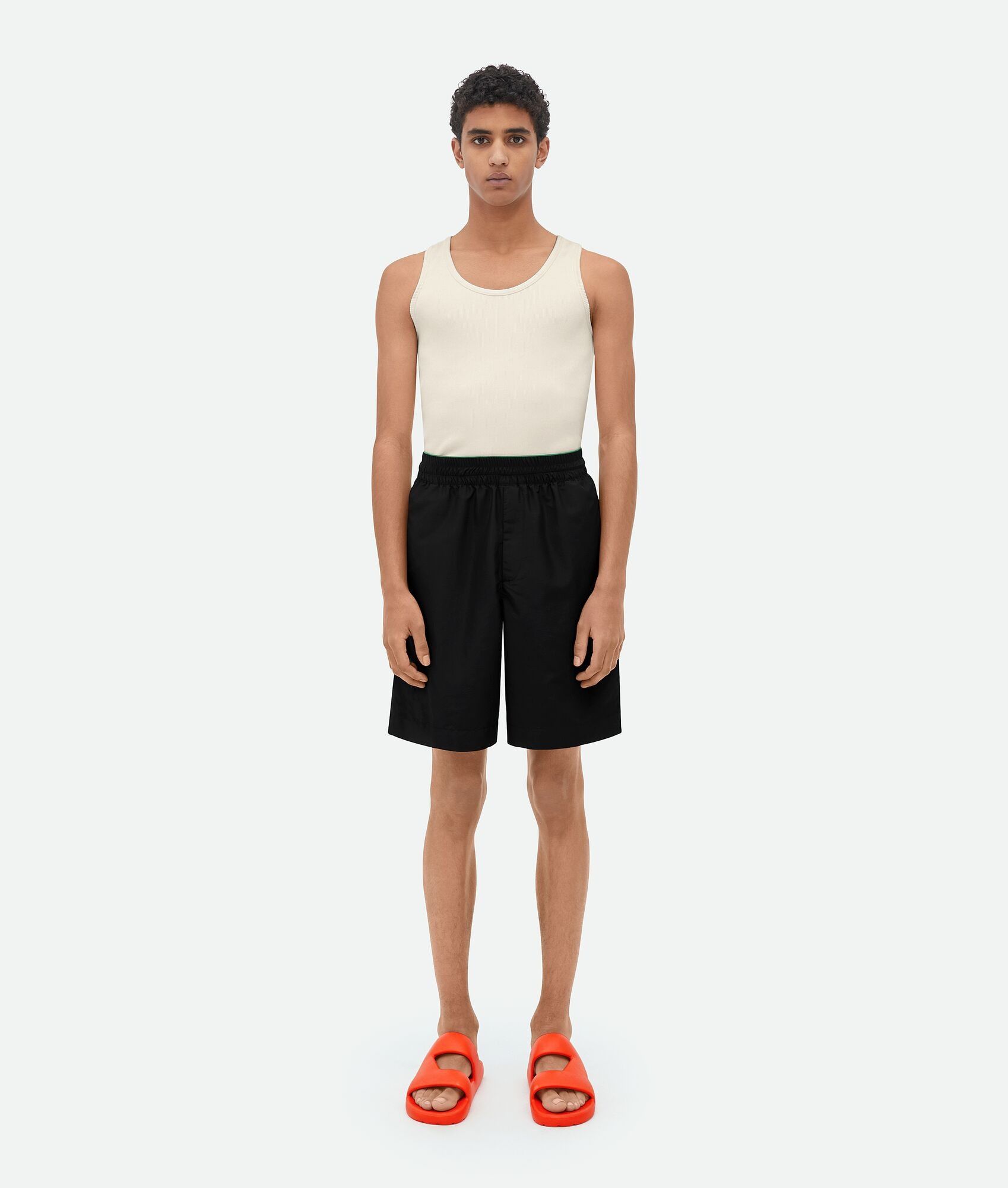 o1bcso1str0725 Technical Nylon Shorts in Black