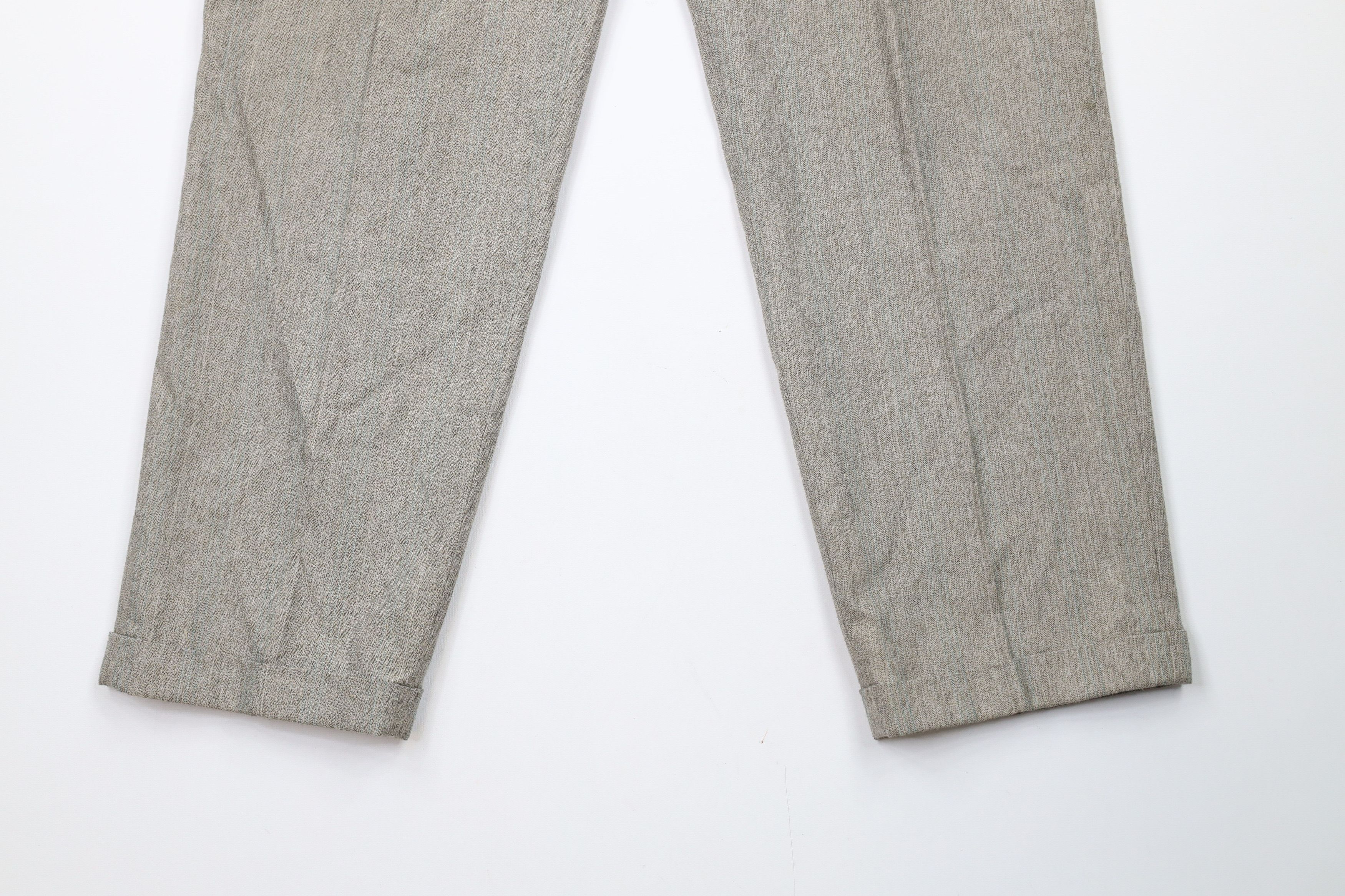 Vintage Vintage 90s Streetwear Pleated Cuffed Chino Pants Trousers Size US 32 / EU 48 - 4 Thumbnail