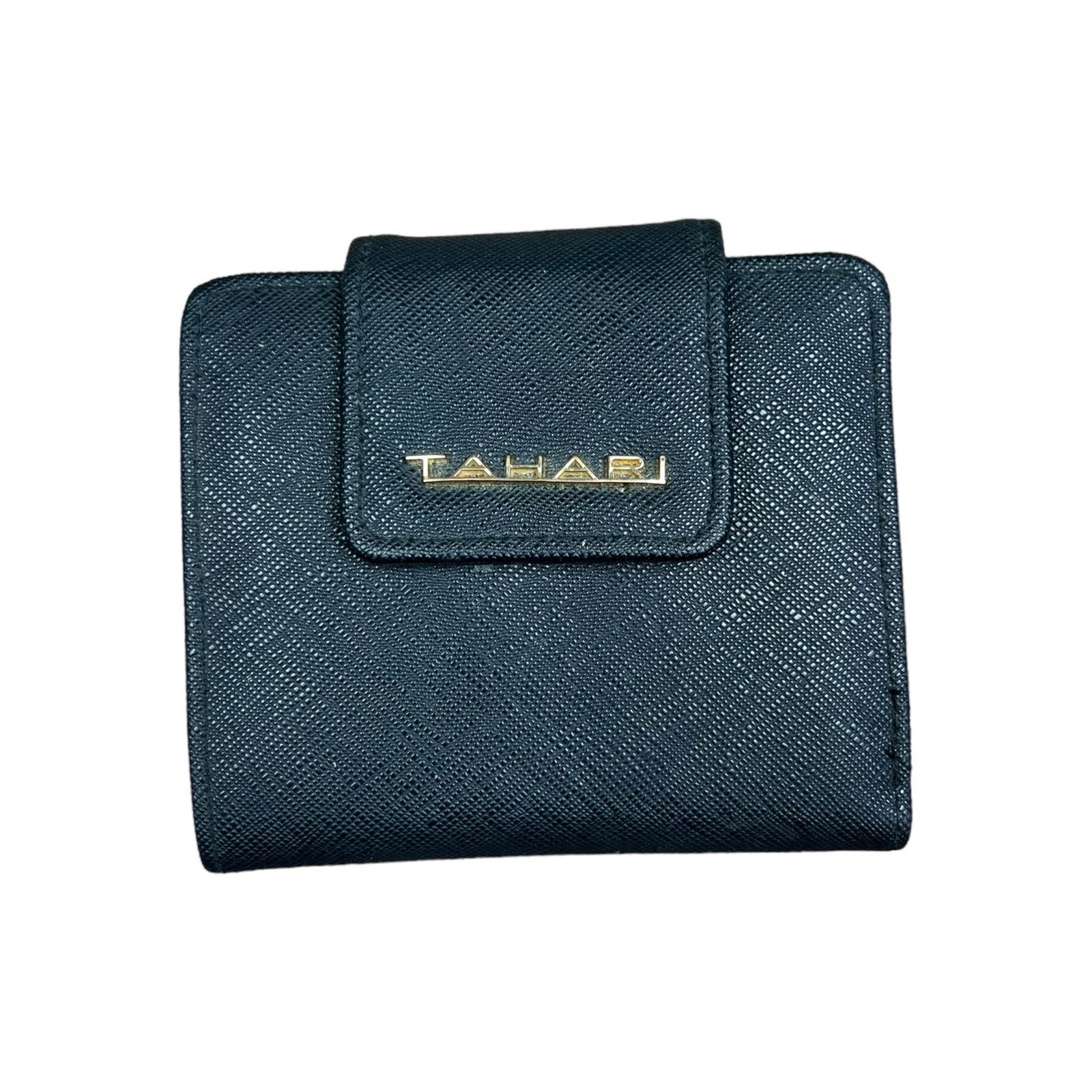 Nordstrom Tahari | Unisex Small Black bi-fold wallet RFID protection Size ONE SIZE - 1 Thumbnail