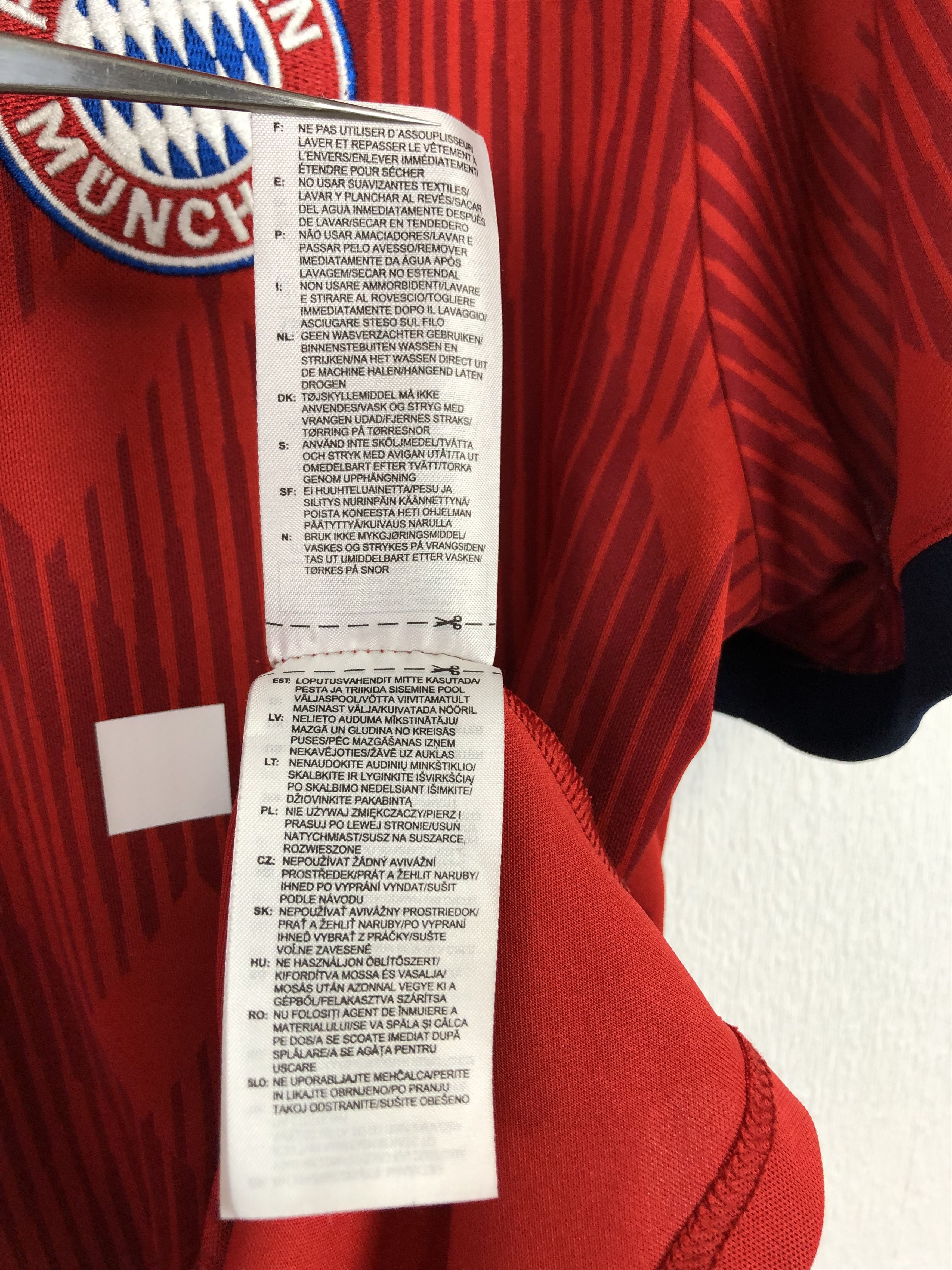 Adidas Bayern Munich football shirt 2018 Soccer #10 Robben Jersey Size US L / EU 52-54 / 3 - 12 Thumbnail