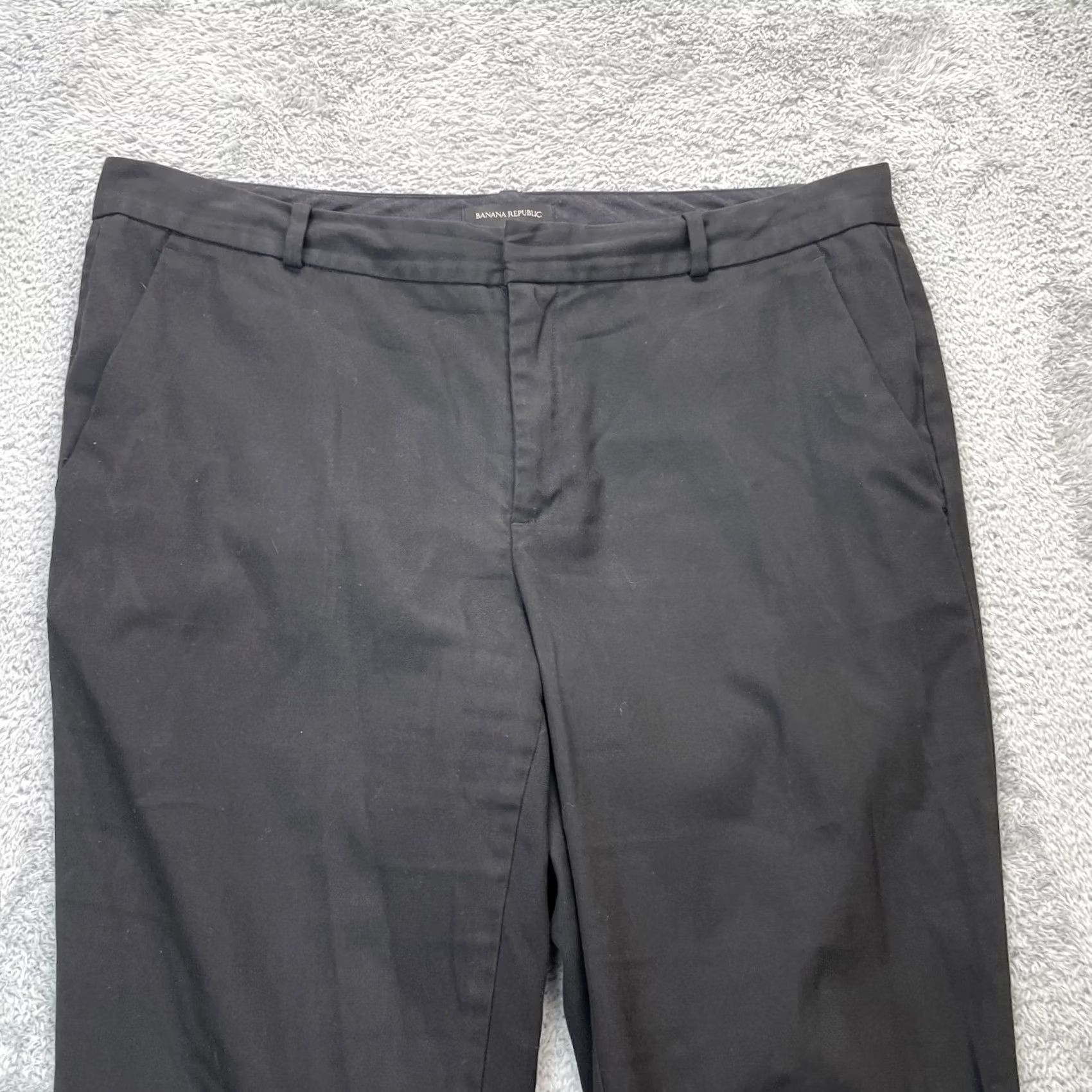 Banana Republic Banana Republic Pants Womens 16 Black Ryan Stretch Straight Relaxed Formal Size 38" / US 16 / IT 52 - 5 Thumbnail