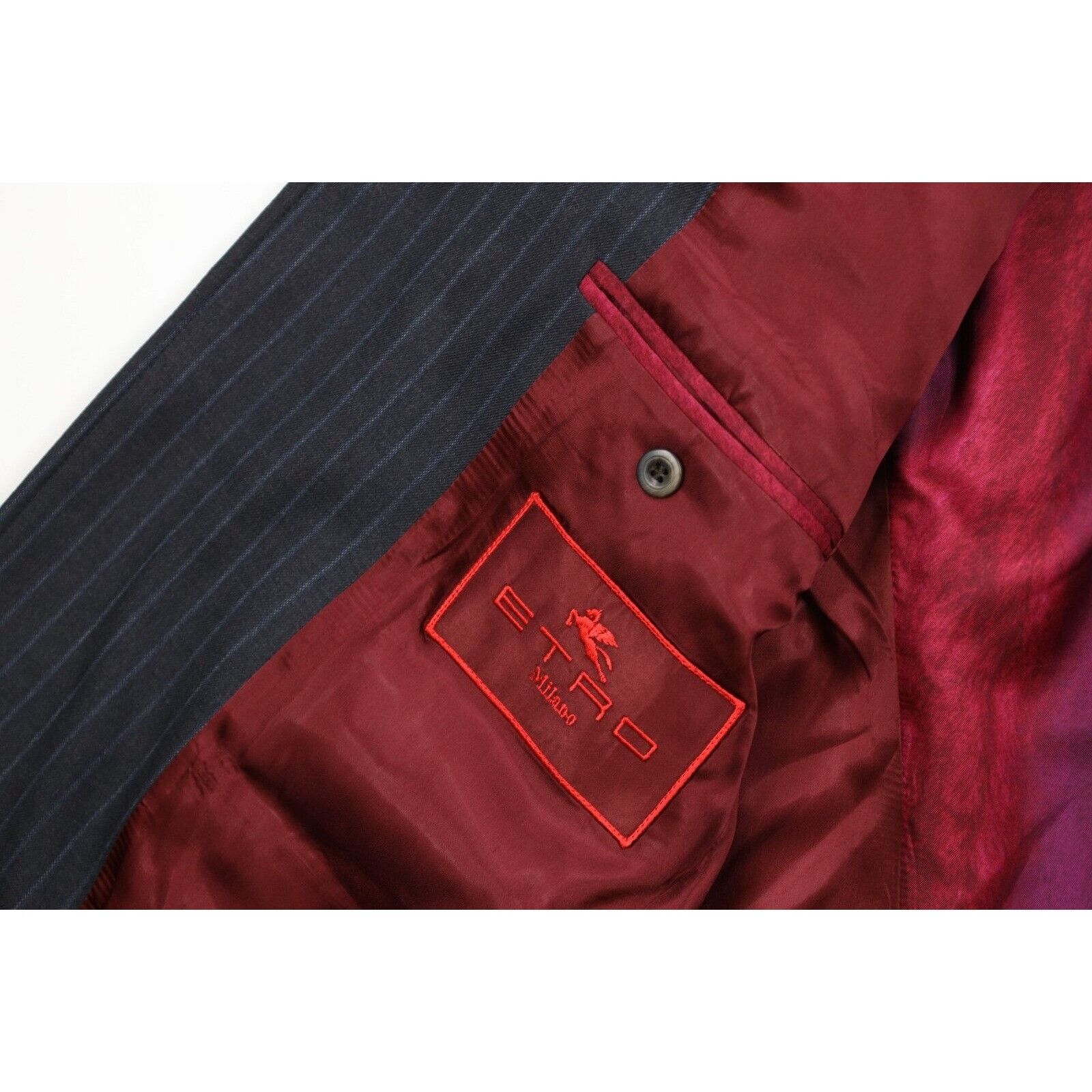 Etro Etro Milano 2 Piece Wool Pinstriped Suit Size 44R - 7 Thumbnail