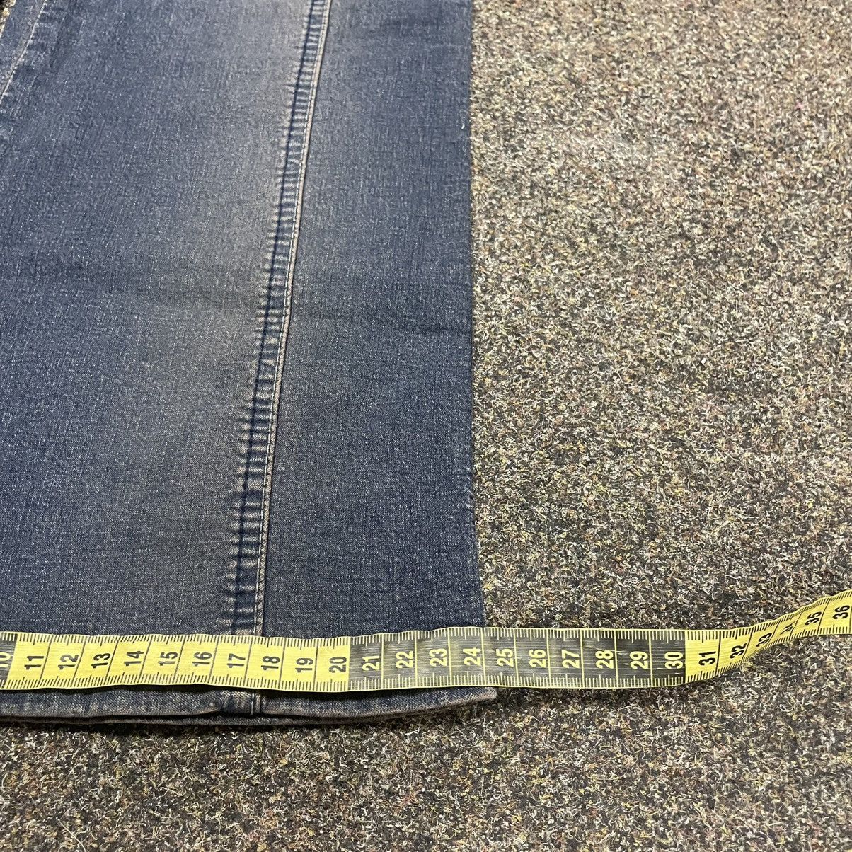 Vintage Vintage Y2K Flare Jeans Wide Leg 90s Grunge Archive Logo Size 28" / US 6 / IT 42 - 8 Thumbnail