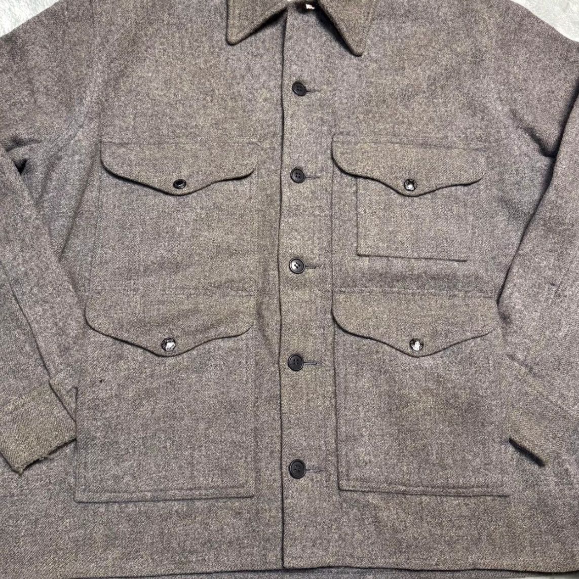 Filson VINTAGE FILSON Mackinaw Cruiser Wool Jacket 46 Gray Mens Jacket 46 Charcoal Wool Size US S / EU 44-46 / 1 - 4 Thumbnail