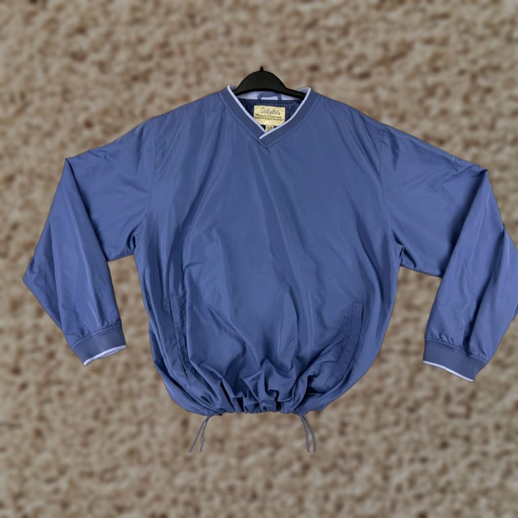 Vintage Cabelas's Sweater Womens Extra Large Blue V-Neck Long Sleeve 100% Polyester Size XL / US 12-14 / IT 48-50 - 1 Thumbnail