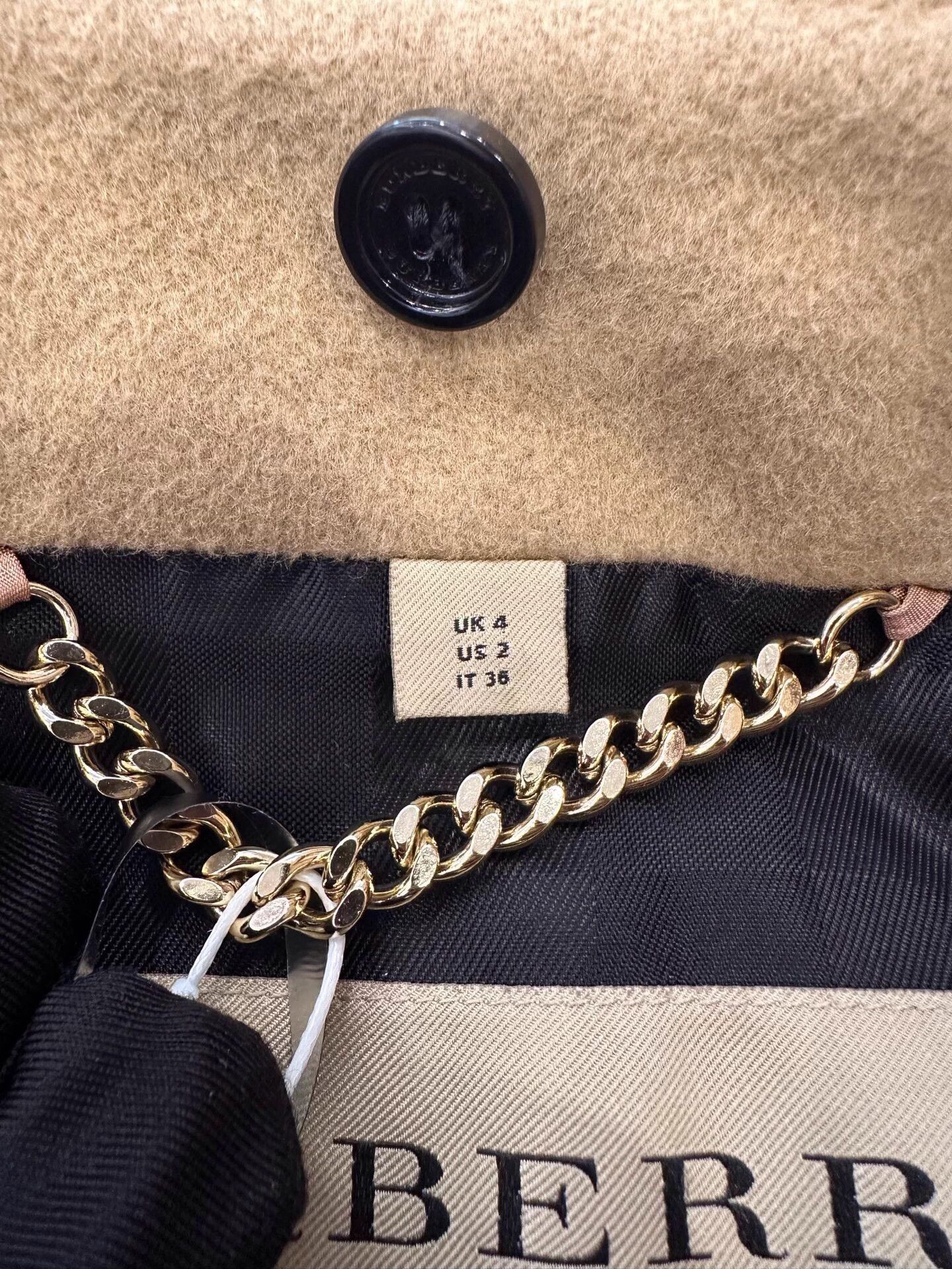 Burberry Burberry London Women Camel 2Tone Trench Coat UK4 Size XS / US 0-2 / IT 36-38 - 7 Thumbnail