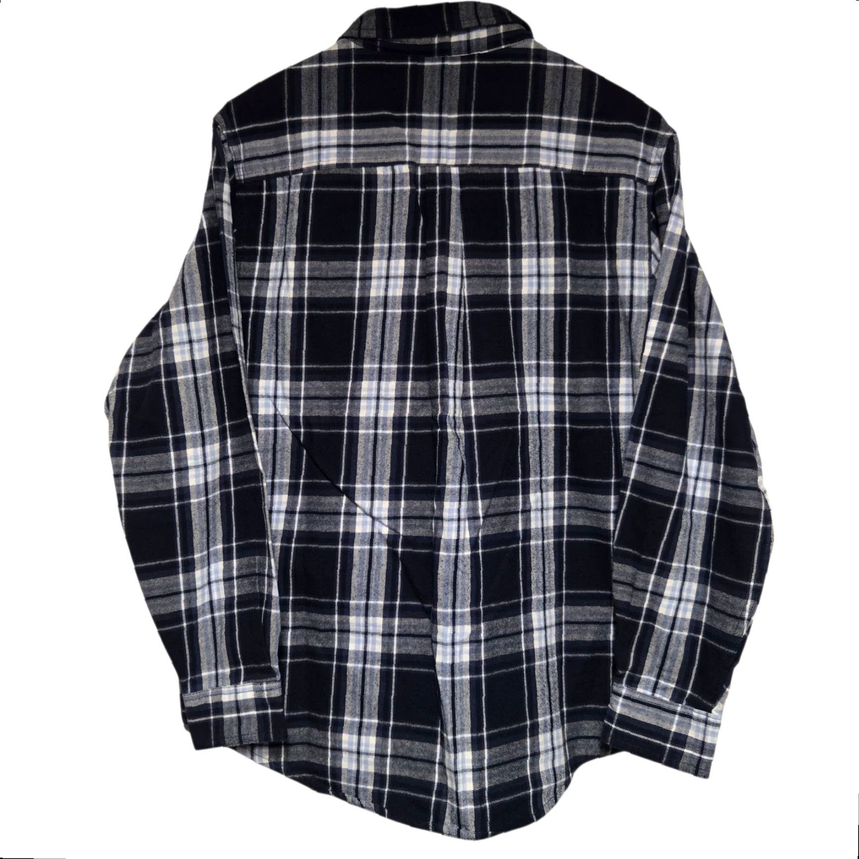 Vintage Smith's Workwear Mens Button-Up Shirt Plaid Flannel Blue Size L Size US L / EU 52-54 / 3 - 3 Thumbnail