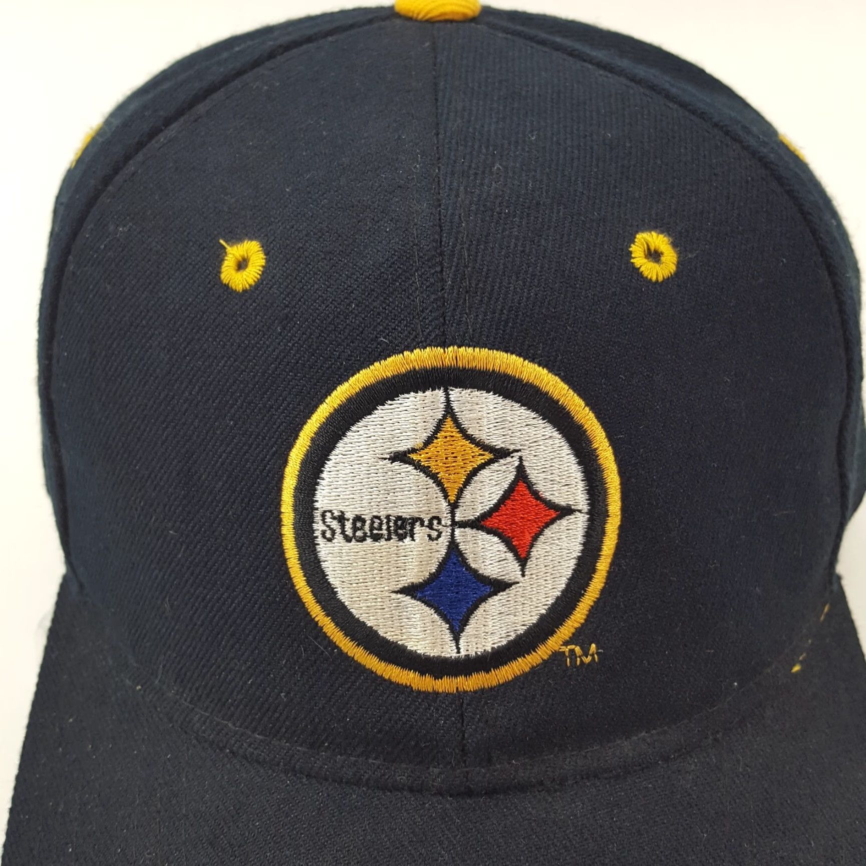 Logo Athletic VINTAGE Logo Athletic Pittsburgh Steelers 90s Baseball Cap Fitted Size 7 1/4 Black Mens Size ONE SIZE - 2 Thumbnail