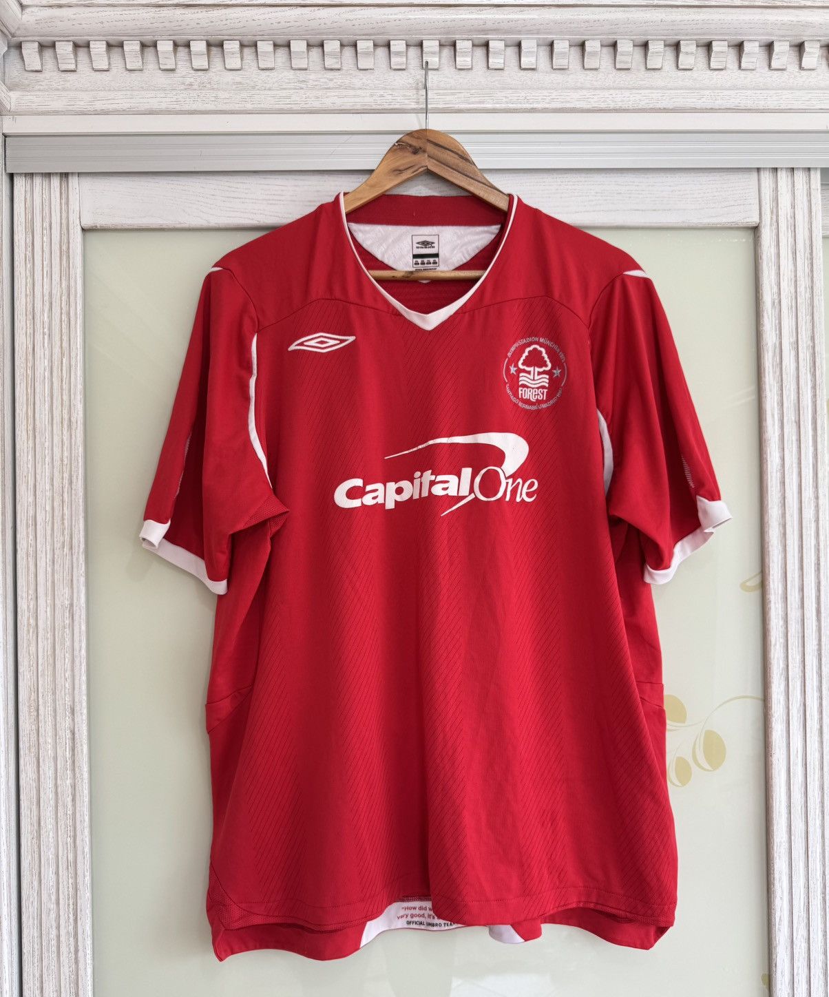 Umbro × Vintage Vintage Nottingham Forest 2008-2009 Home Soccer Jersey Kit Size US XXL / EU 58 / 5 - 1 Thumbnail