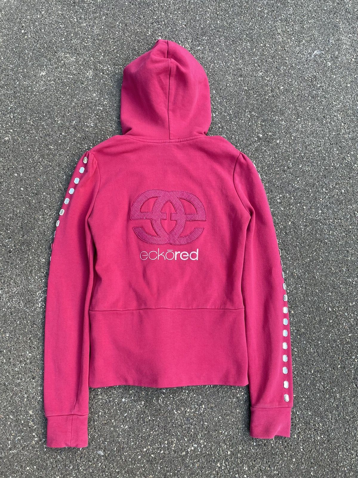 Vintage Vintage Y2K 00s Britney Spears Style Pink Zip Hoodie Size S / US 4 / IT 40 - 5 Thumbnail