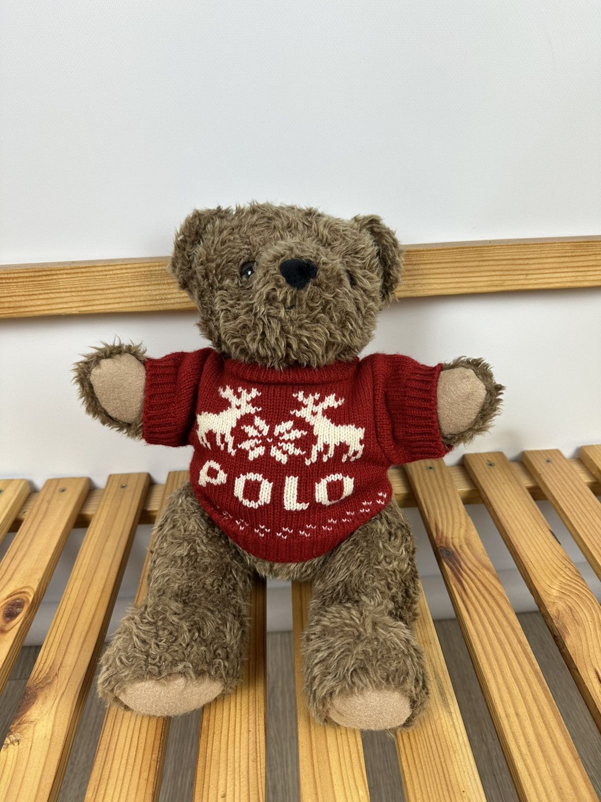 Other × Polo Ralph Lauren × Ralph Lauren Vintage Polo Ralph Lauren Bear Holiday Sweater Plush Toy Size ONE SIZE - 3 Thumbnail