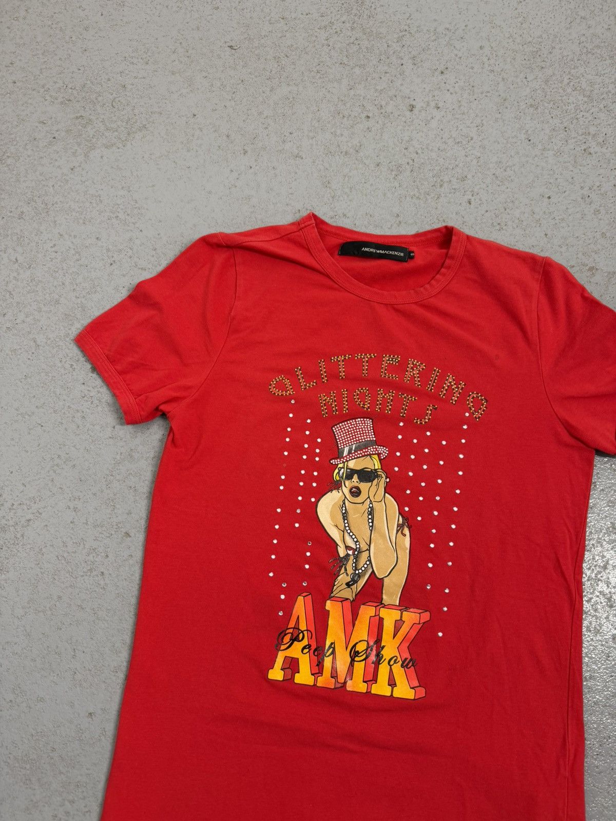Andrew Mackenzie Vintage Andrew Mackenzie AMK Glittering Nights T-Shirt Size US S / EU 44-46 / 1 - 2 Thumbnail