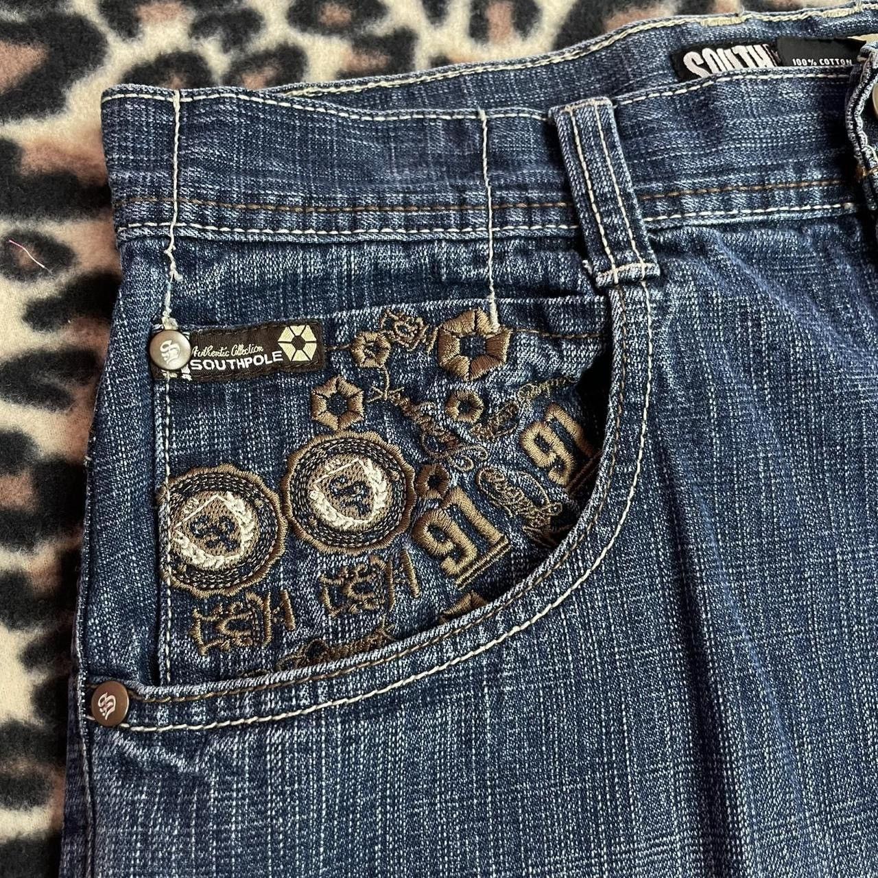 Southpole Baggy wide-leg Southpole dark wash denim jeans Size US 34 / EU 50 - 5 Thumbnail