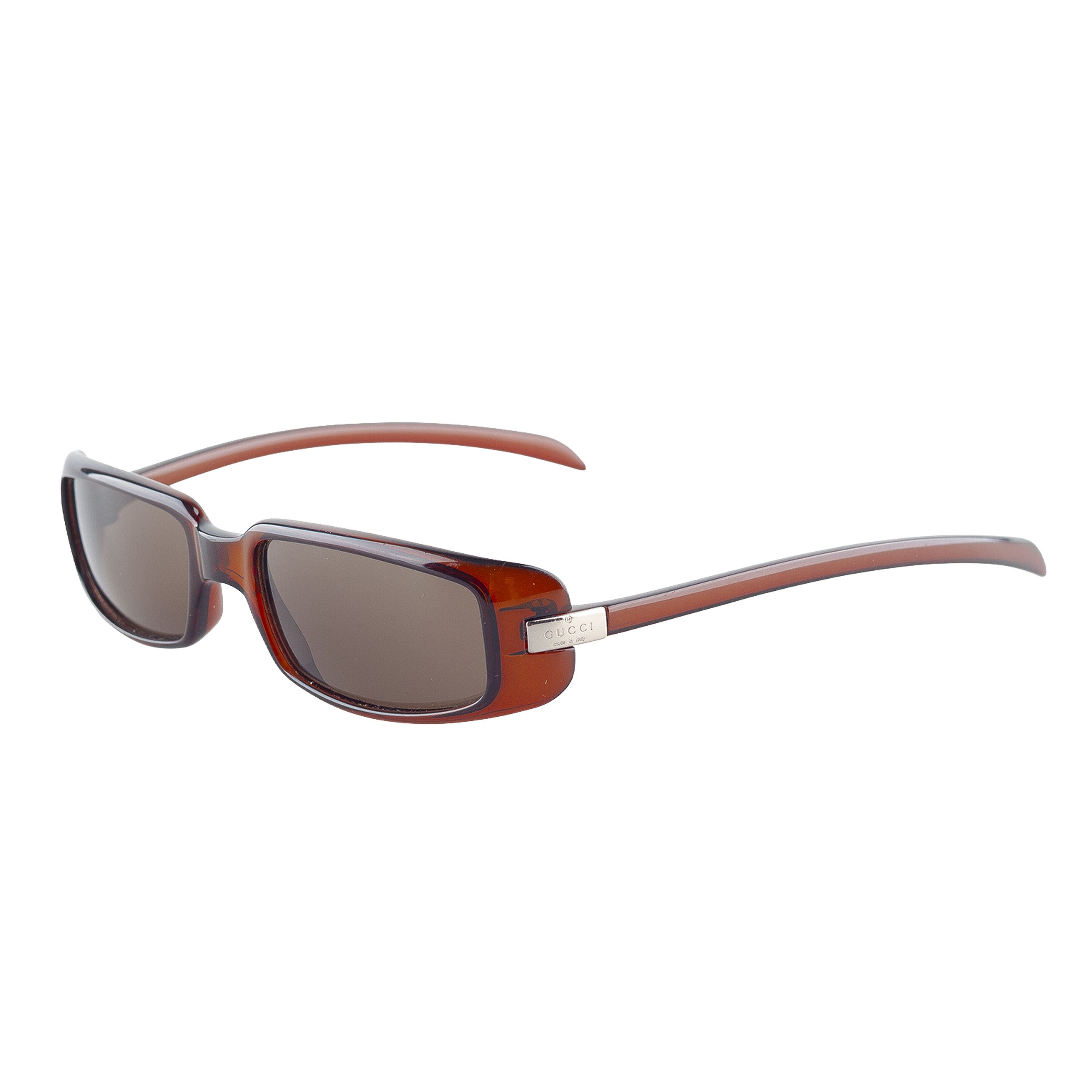 Gucci Gucci GG 1188 Brown Rectangle Vintage Sunglasses Size ONE SIZE - 2 Thumbnail