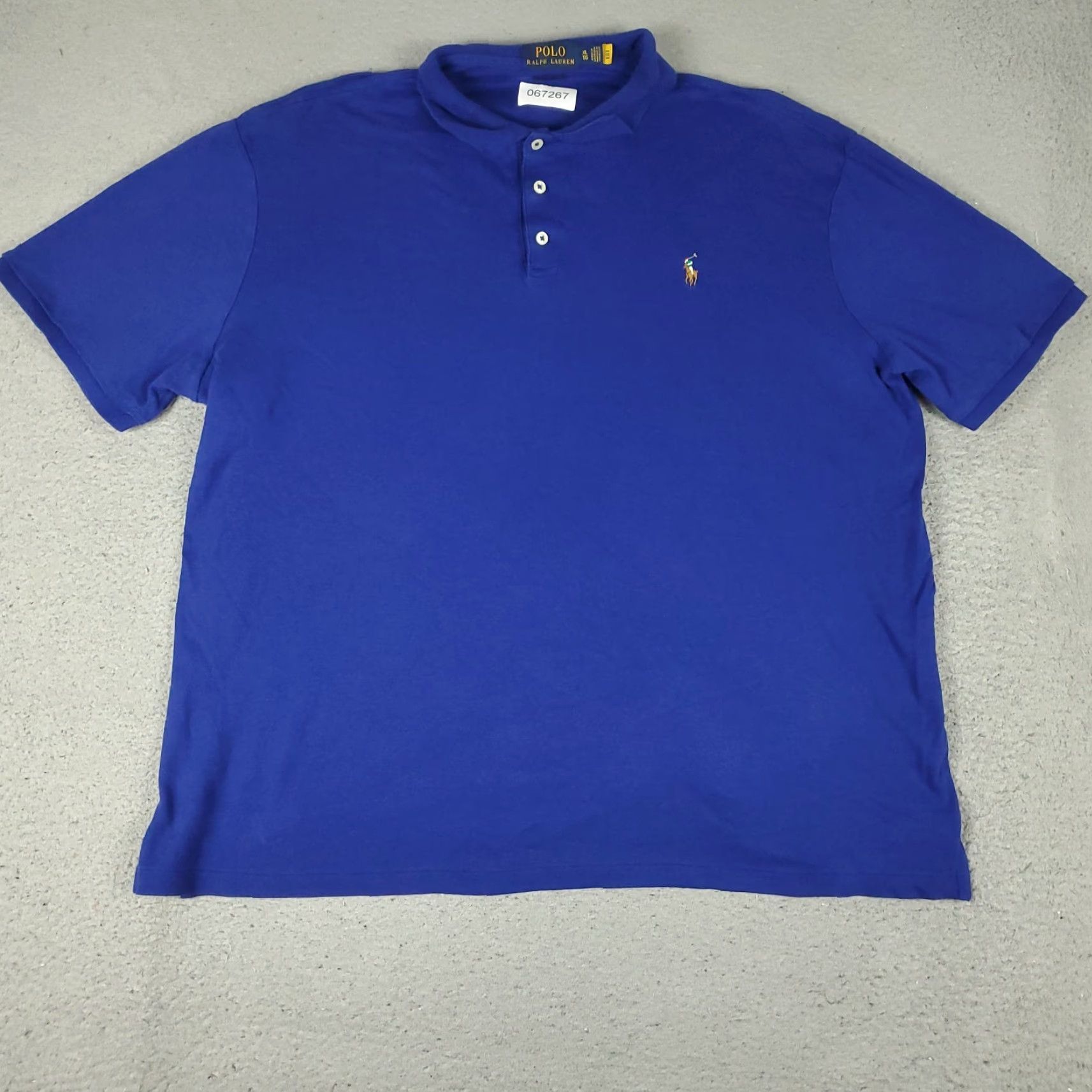 Ralph Lauren Ralph Lauren Polo Shirt Mens XL Blue Classic Fit Pony Casual Short Sleeve Polo Size US XL / EU 56 / 4 - 2 Thumbnail