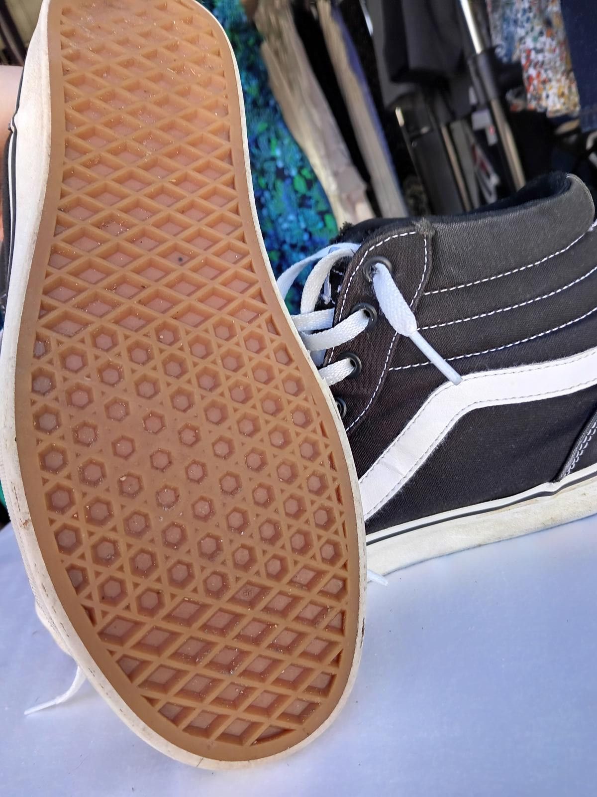 Vans Vans Sk8-Hi Black High-Top Sneakers Size US 11 / IT 41 - 2 Thumbnail