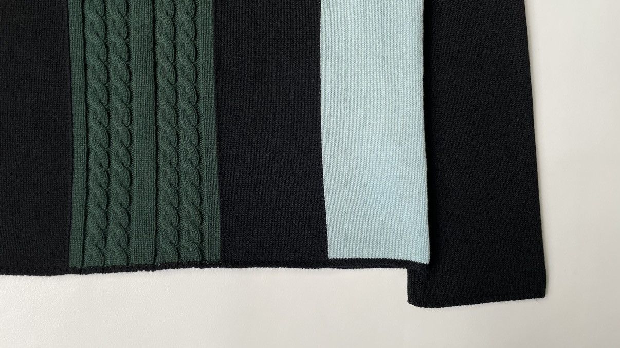 Comme des Garcons A/W 2000 Cable Knit Panelled Sweater Size US M / EU 48-50 / 2 - 10 Thumbnail
