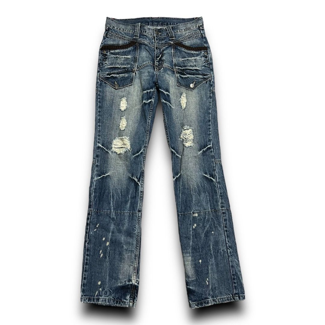 PPFM DISTRESSED DENIM JAPANESE BRAND JEANS