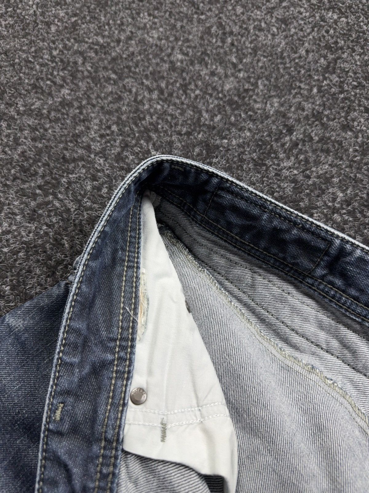 Diesel Luxury 00s Y2K Diesel Belther Regular Slim Tapered Jeans Size US 36 / EU 52 - 12 Thumbnail