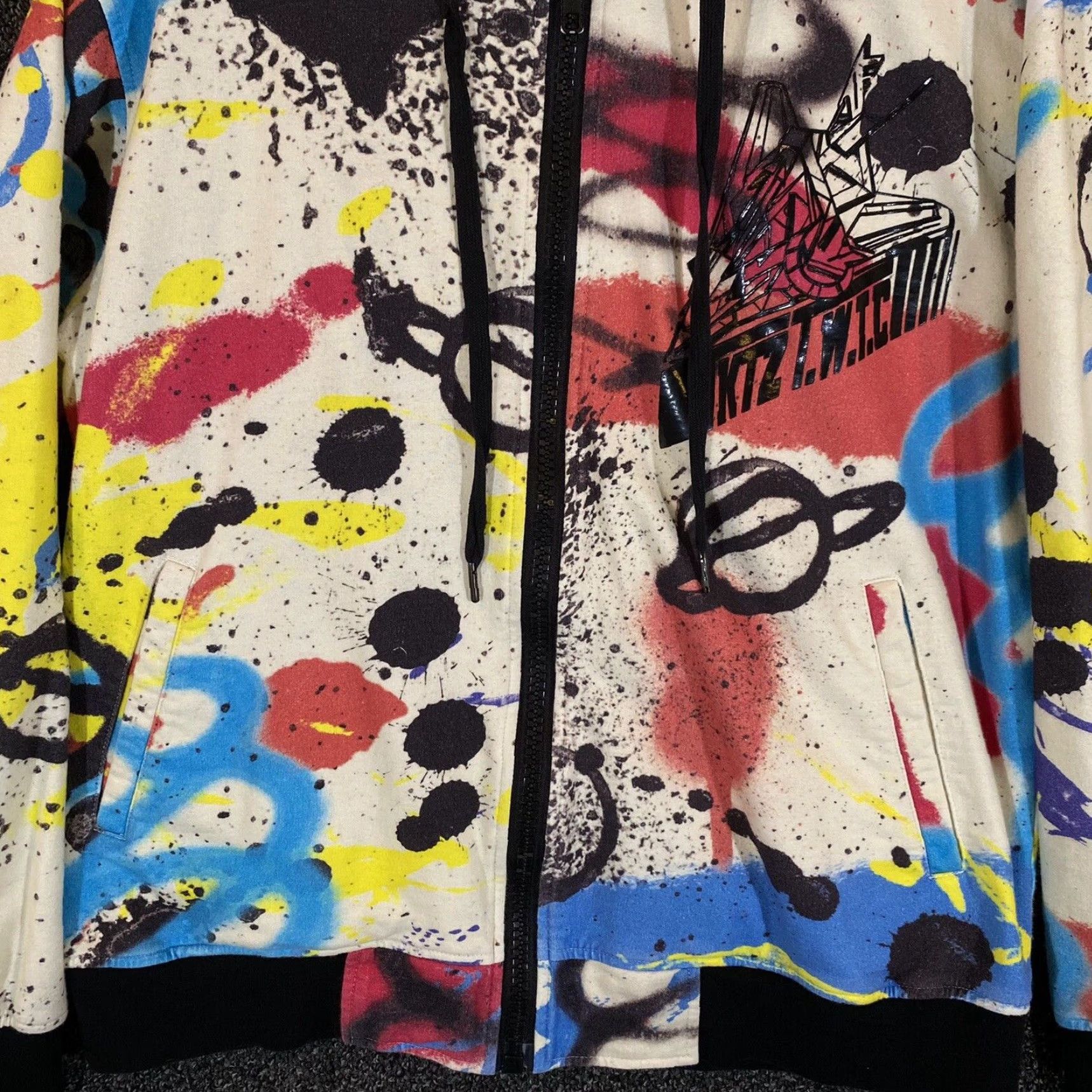 KTZ KTZ Jacket Mens Large Masterpiece Graffiti Katizette Paint Splatter Multicolor Size US L / EU 52-54 / 3 - 3 Thumbnail