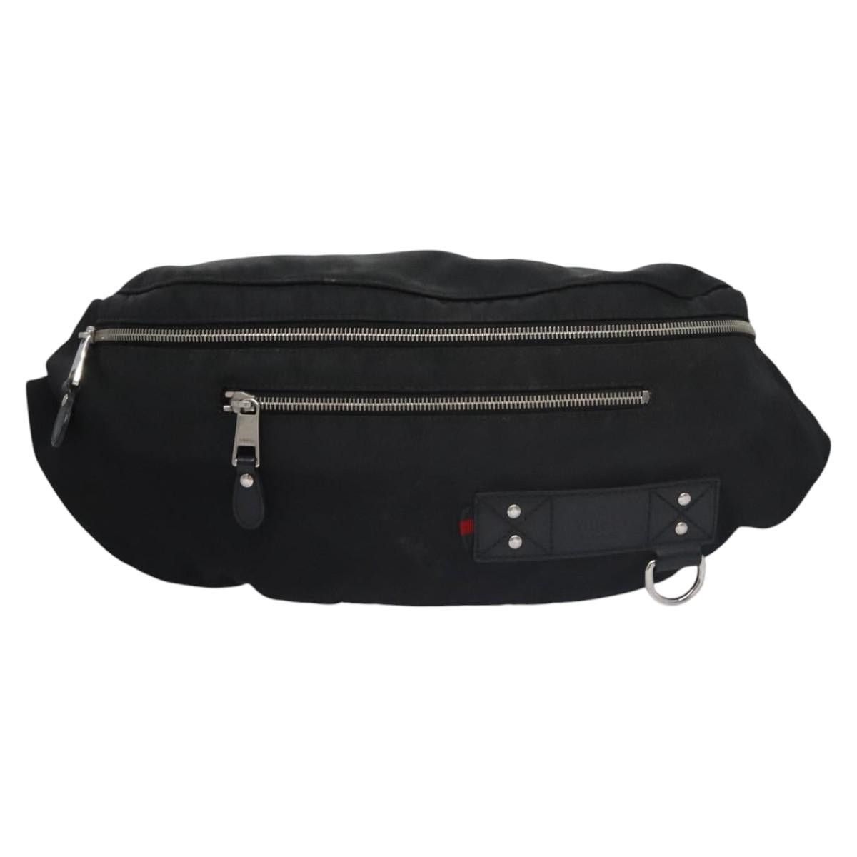 Gucci GUCCI Web Sherry Line Shoulder Bag Nylon Silver Black Red Size ONE SIZE - 2 Thumbnail