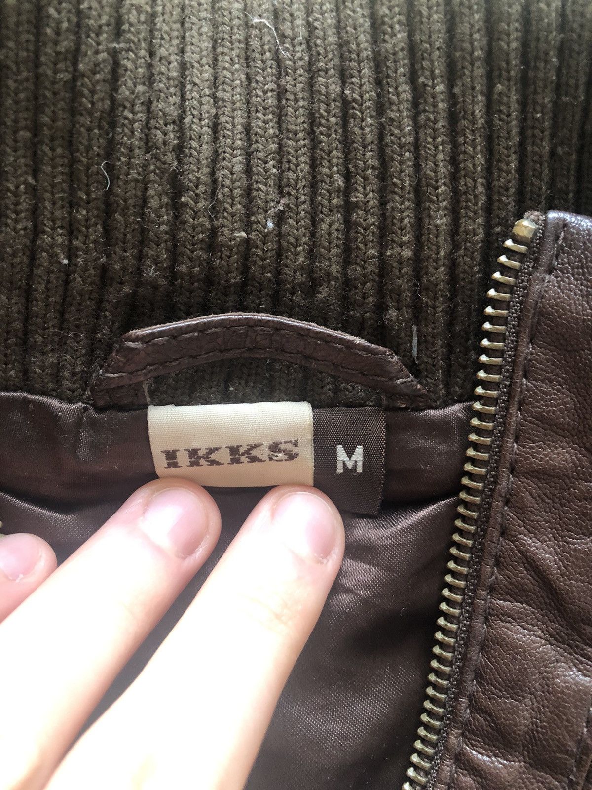 IKKS × Vintage IKKS VINTAGE RARE QUALITY LEATHER JACKET Size US M / EU 48-50 / 2 - 5 Thumbnail
