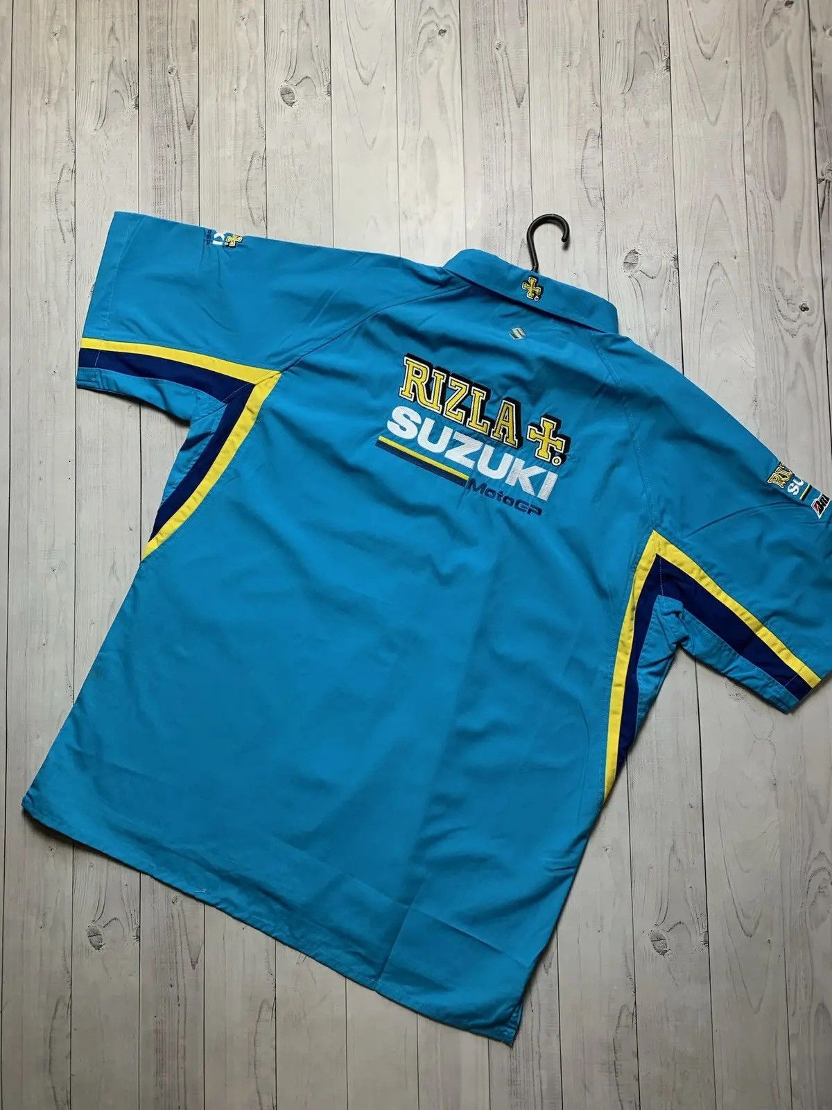 Vintage Vintage Racing Renault Suzuki shirt size XXXL rare blue Size US XXL / EU 58 / 5 - 2 Thumbnail