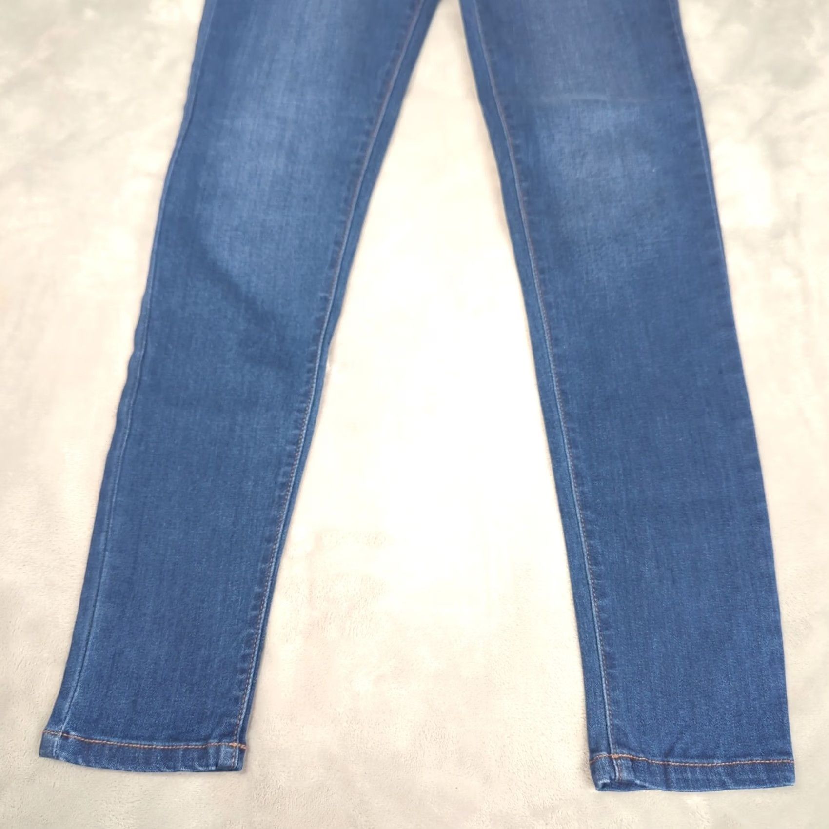 Vintage Kancan Jeans Womens 23 x26 Blue Zip Fly Stretch High Rise Ankle Skinny NEW Size 40" / US 18 - 6 Thumbnail