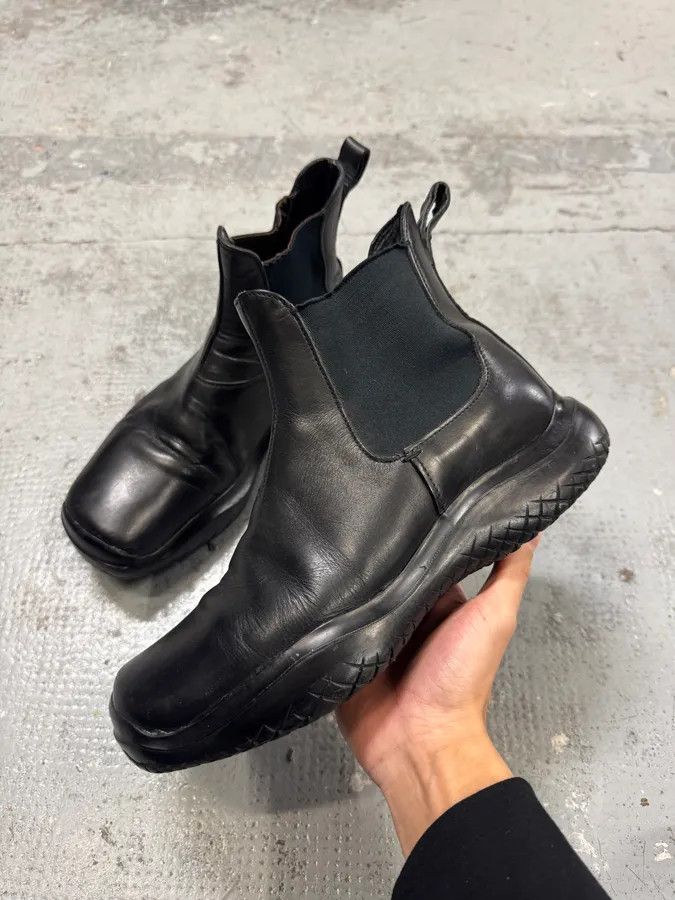 Prada FW1999 Prada Black Leather Vibram Boots Size US 9.5 / EU 42-43 - 3 Thumbnail