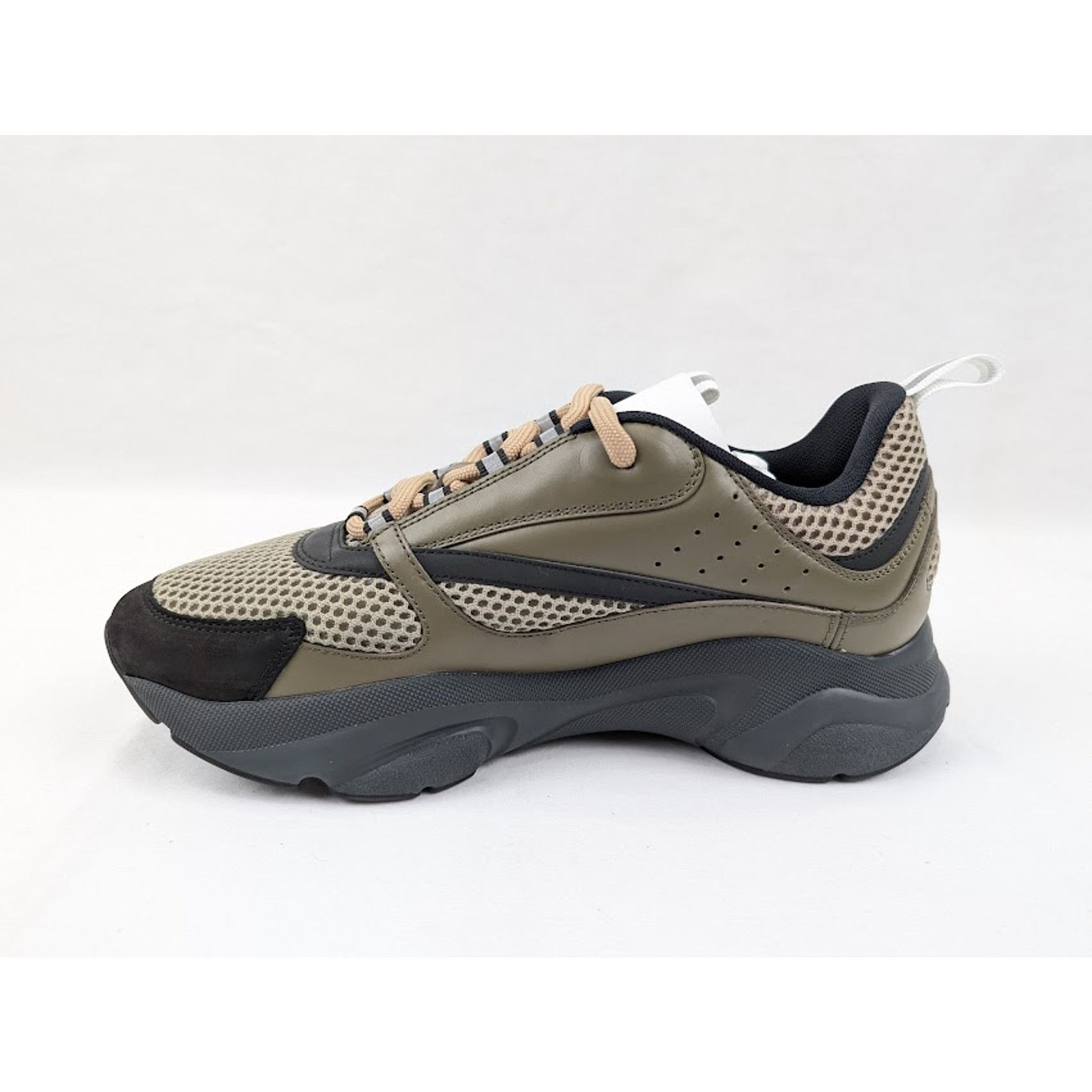 Dior o1rshd1 B22 Calfskin Mesh Sneakers in Khaki Size US 13 / EU 46 - 7 Thumbnail