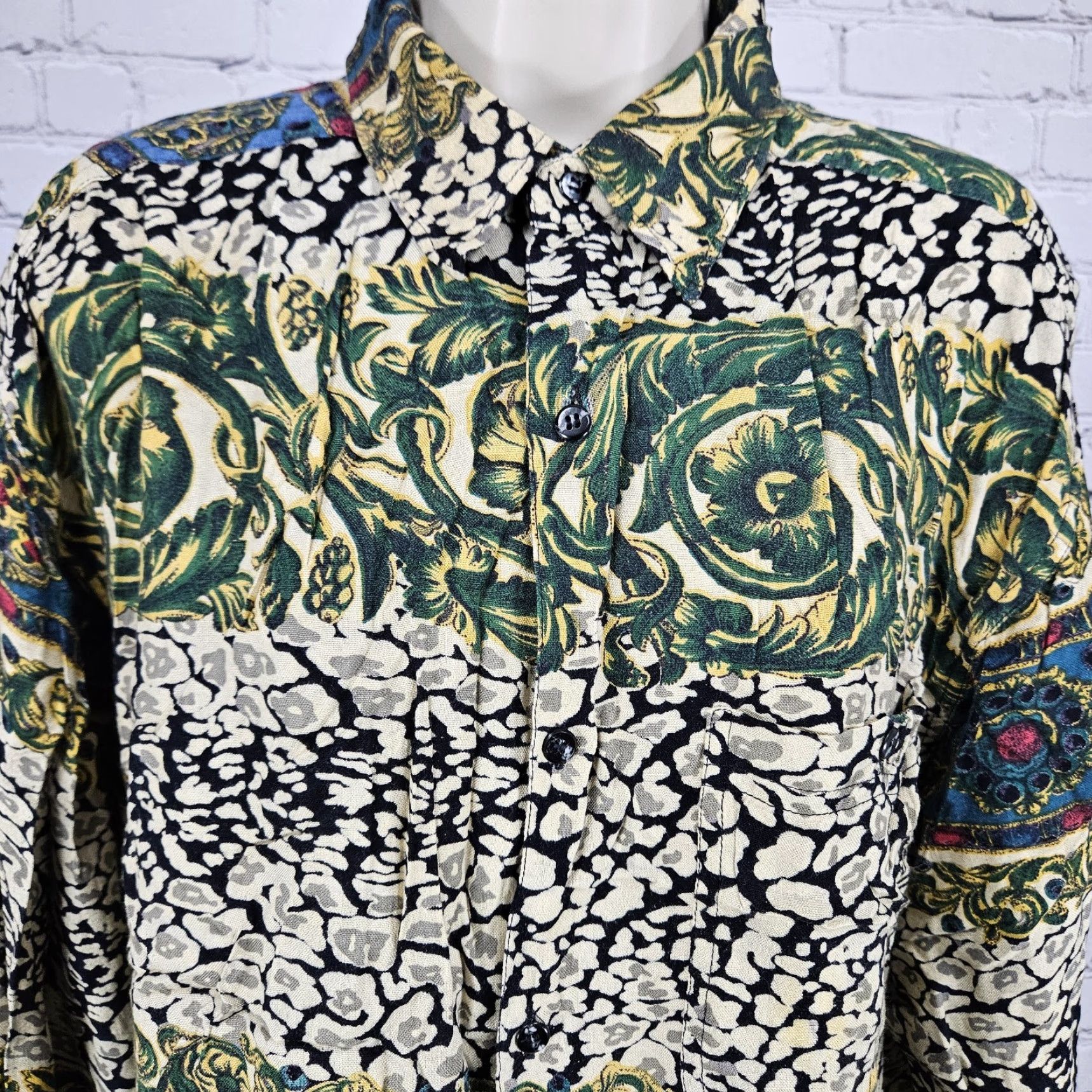 Needles **VTG Goouch Multicolor Button-Up Long Sleeve Shirt Large** User: VTG Goouch Multicolor Button-Up Long Sleeve Shirt Large Size L / US 10 / IT 46 - 7 Thumbnail