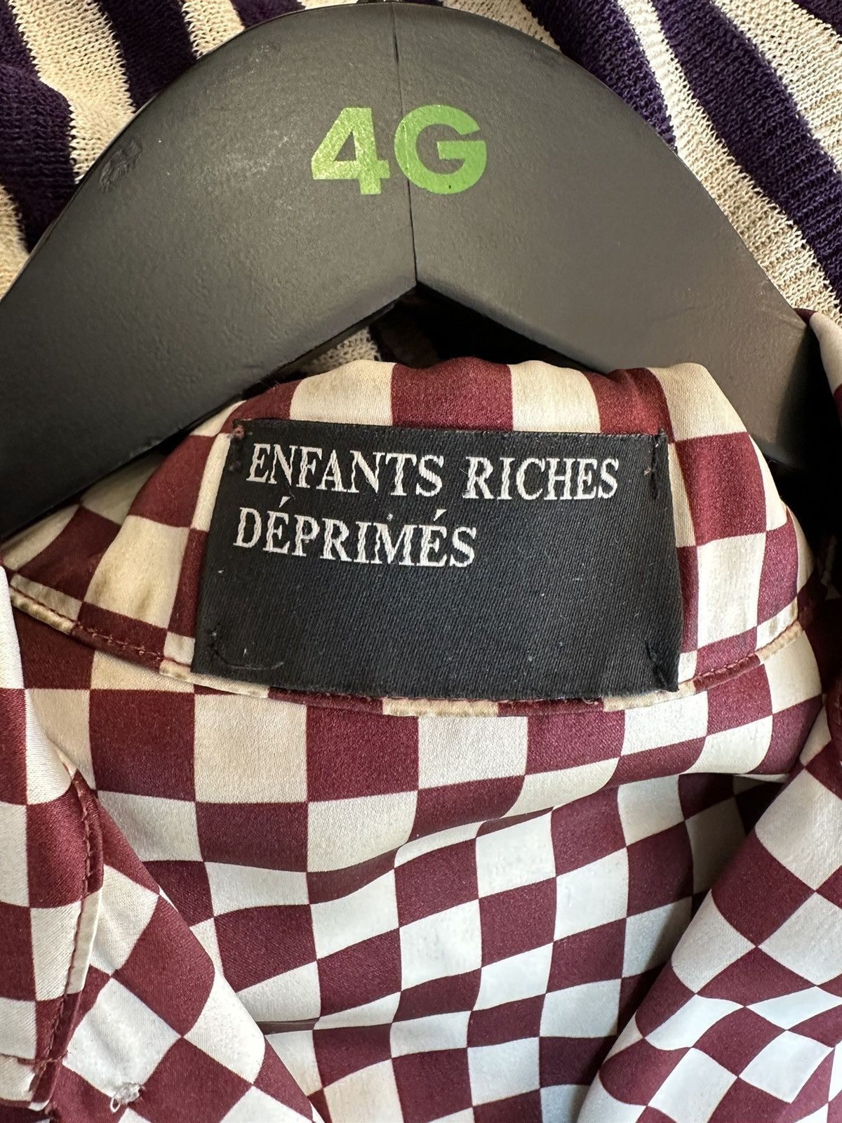 Enfants Riches Deprimes ERD 4GSELLER CHECKERED BUTTON UP SZ-S Size US S / EU 44-46 / 1 - 4 Thumbnail