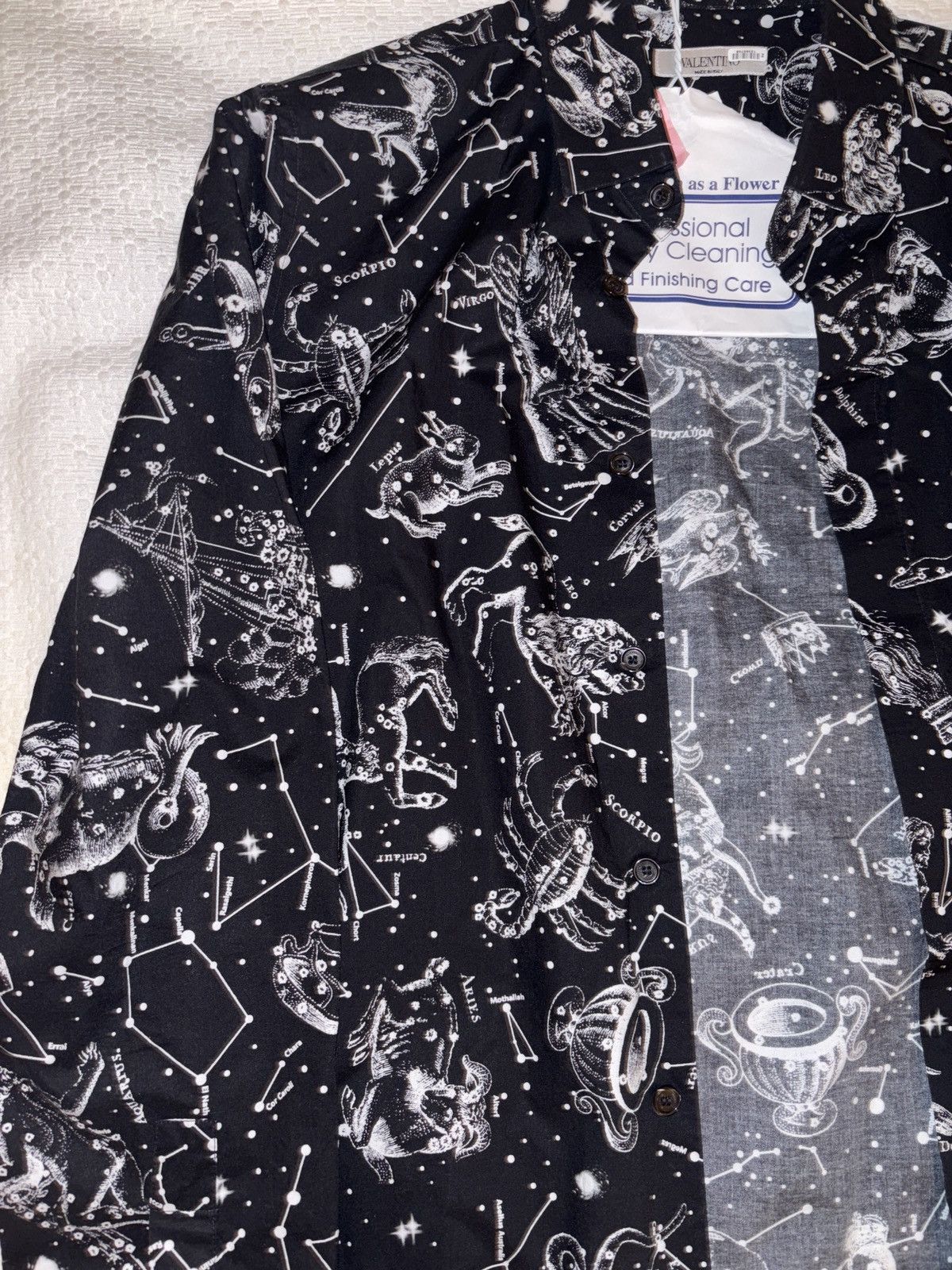 Valentino Valentino Zodiac Map Black Button Up Long-Sleeve Shirt Size US S / EU 44-46 / 1 - 4 Thumbnail