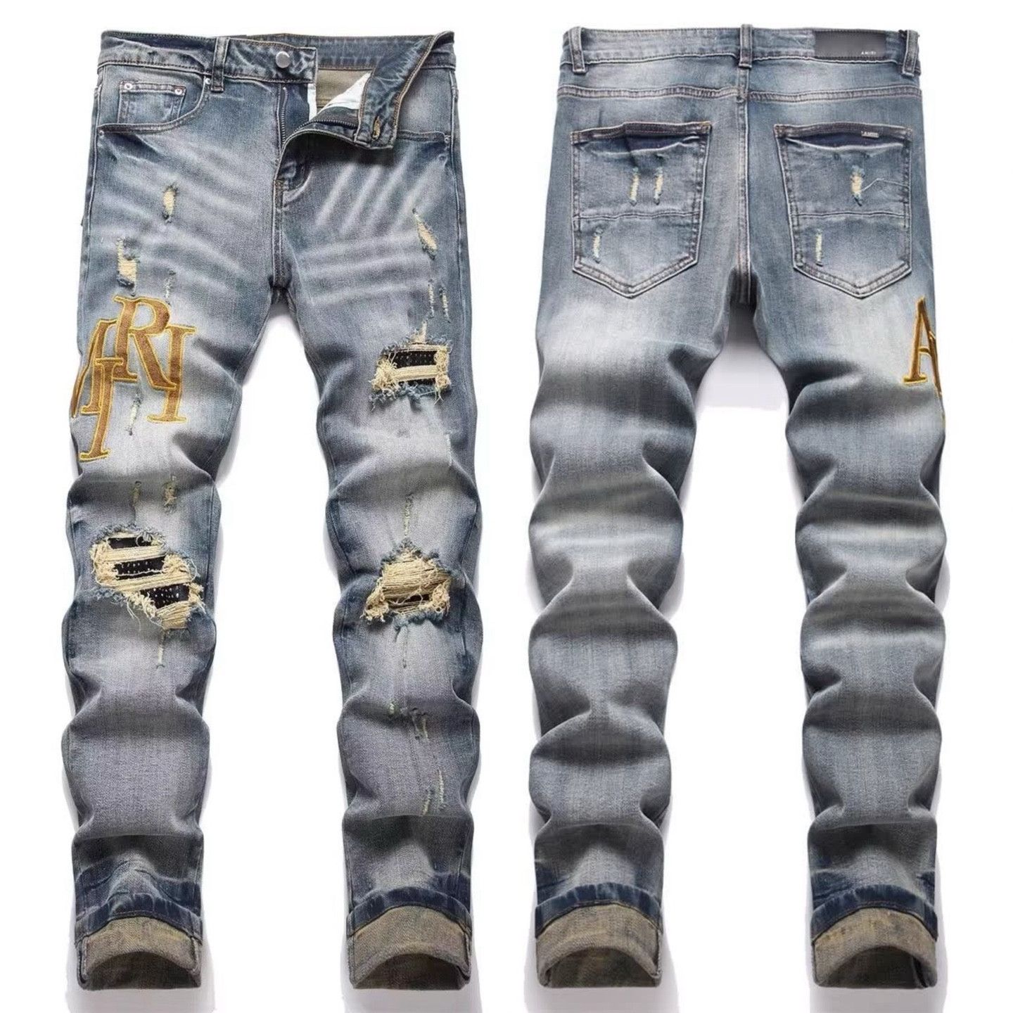 Dolce & Gabbana × Vintage Dolce&Gabbana Low Rise Y2K Dirty Distressed Vintage Jeans Size US 34 / EU 50 - 1 Thumbnail