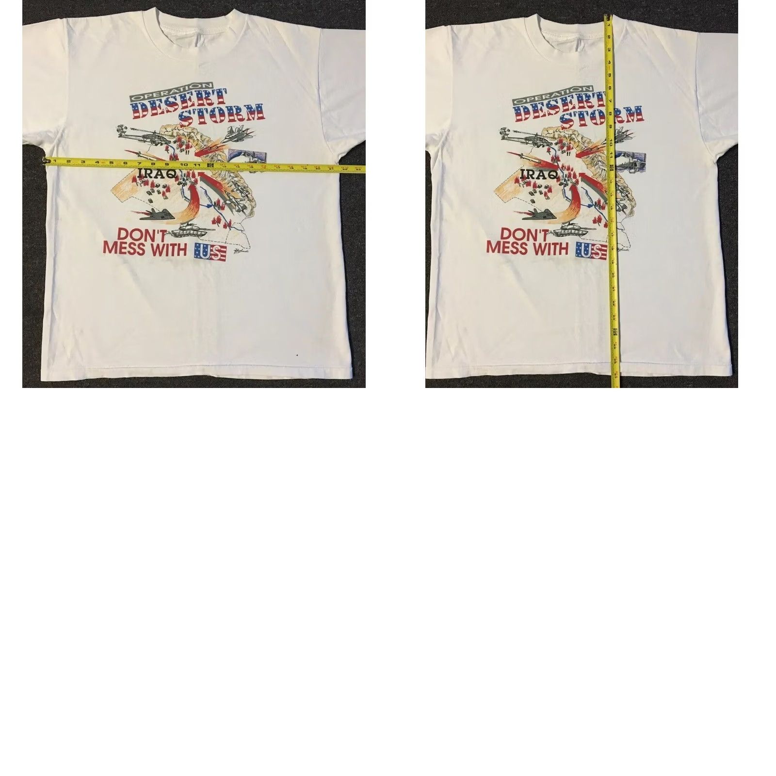 Vintage VINTAGE Desert Storm Dont Mess With USA Shirt M War Military Funny Grunge 90s Mens Size US M / EU 48-50 / 2 - 9 Thumbnail